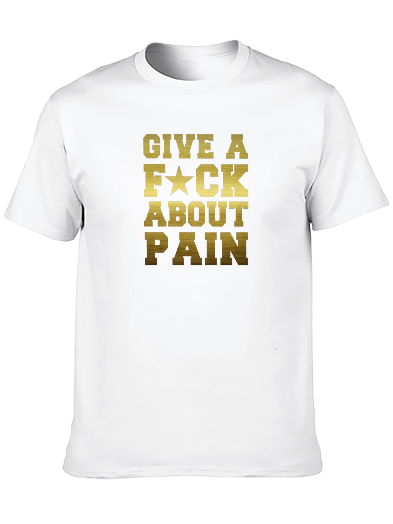 Give A F*ck About Pain - Black Graphic Tee