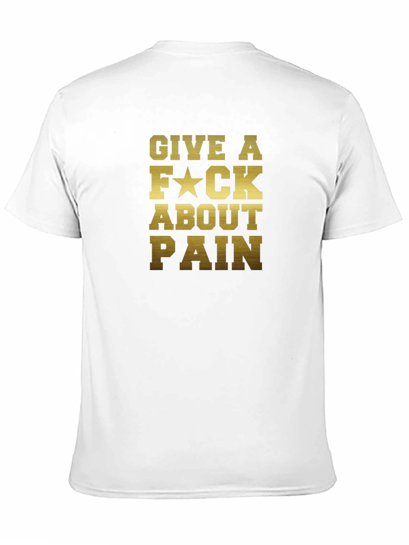 Give A F*ck About Pain - Black Graphic Tee