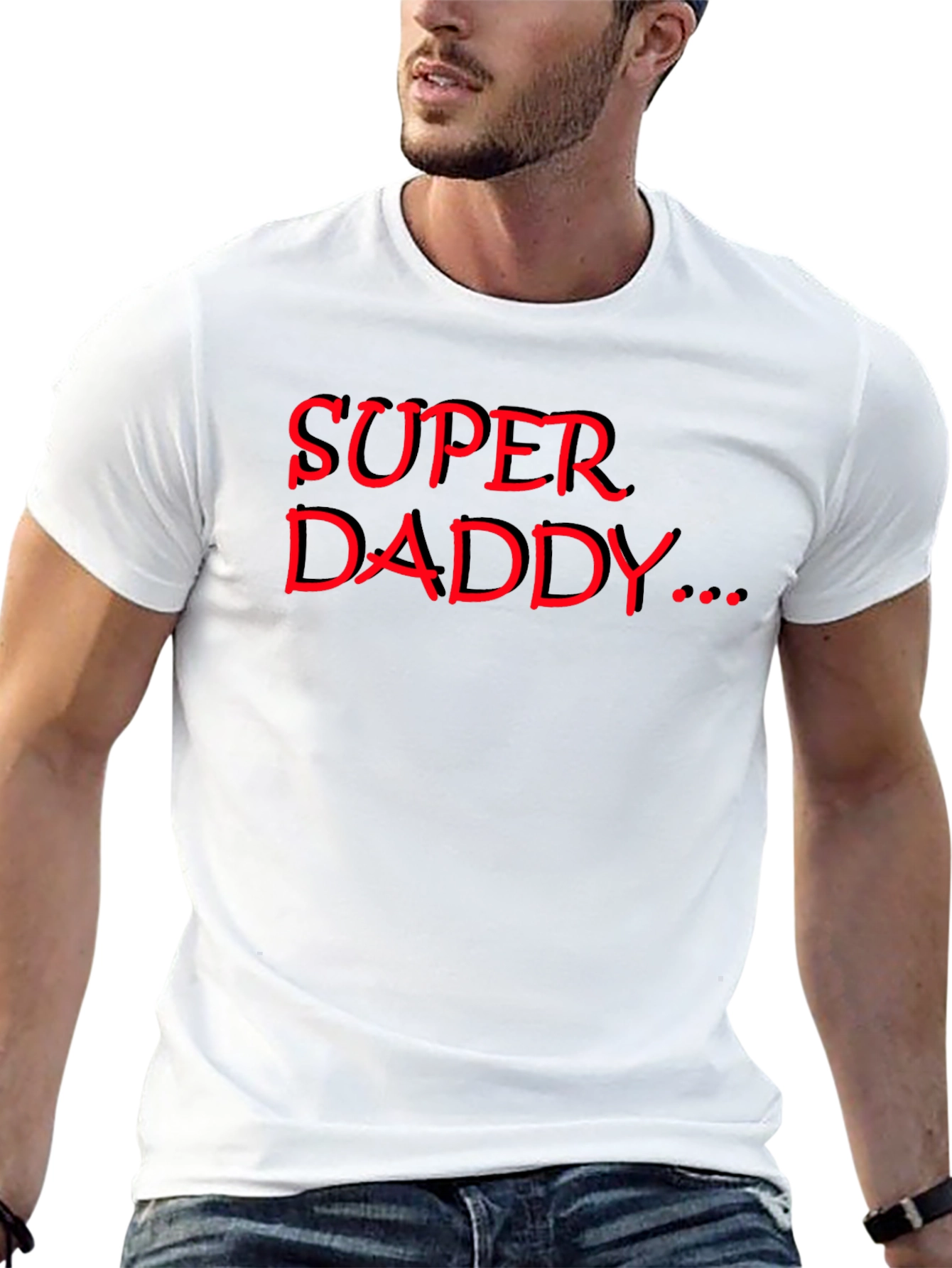 Super Daddy Black T-Shirt