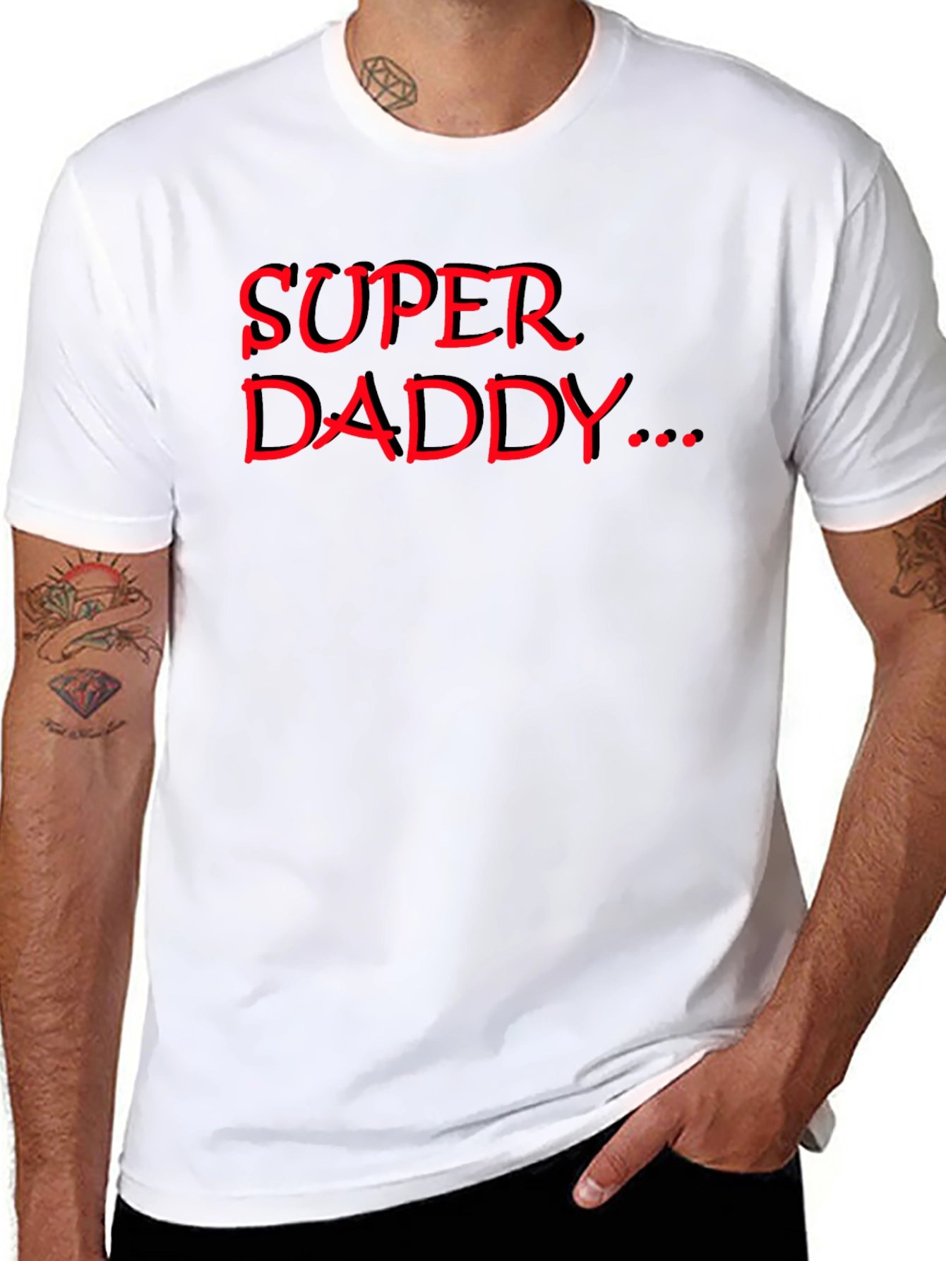 Super Daddy Black T-Shirt