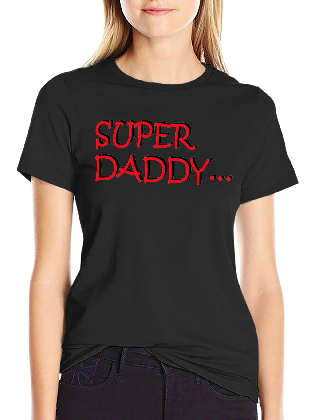 Super Daddy Black T-Shirt