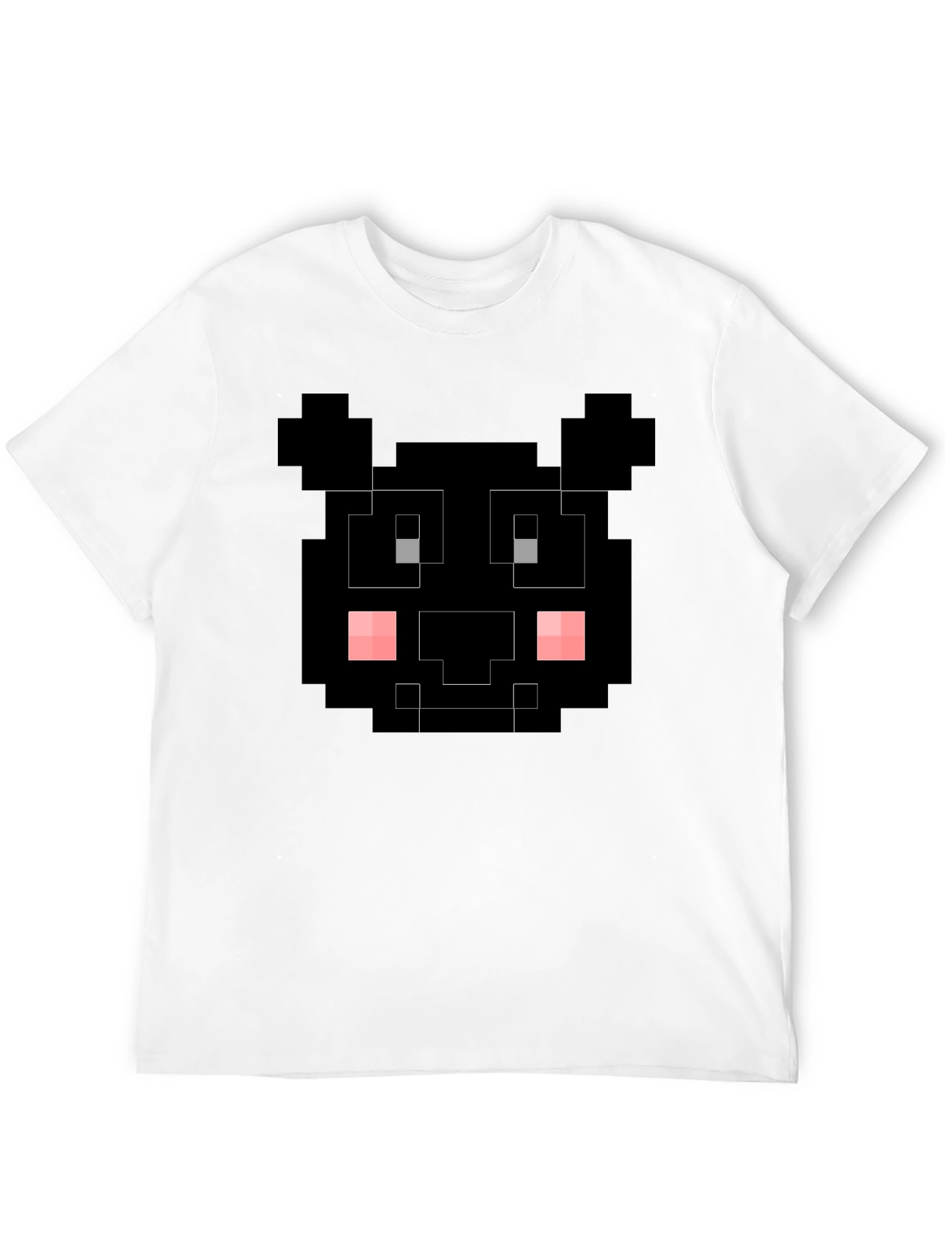 Pixelated Black Bear T-Shirt - Unique Graphic Tee