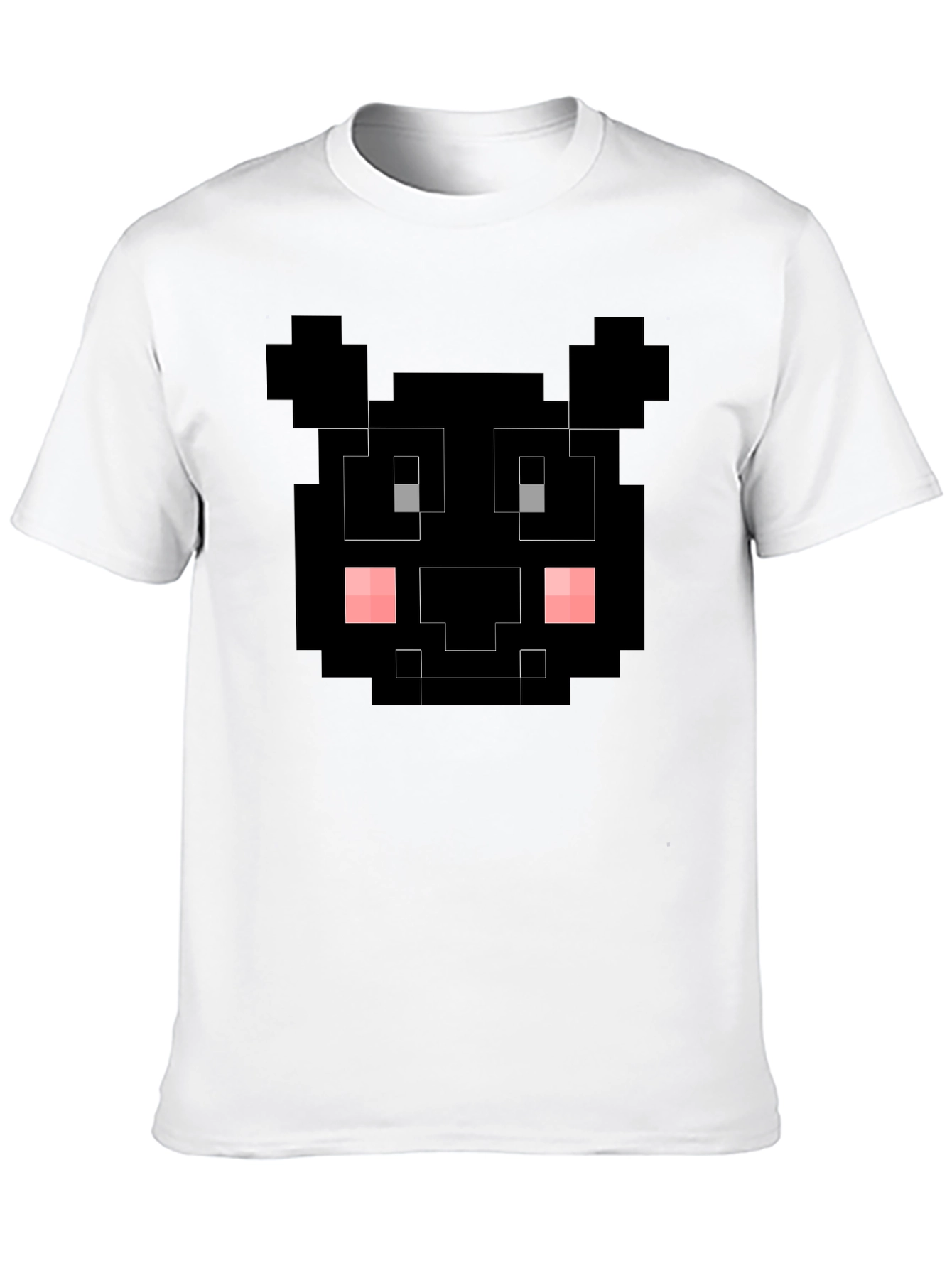Pixelated Black Bear T-Shirt - Unique Graphic Tee