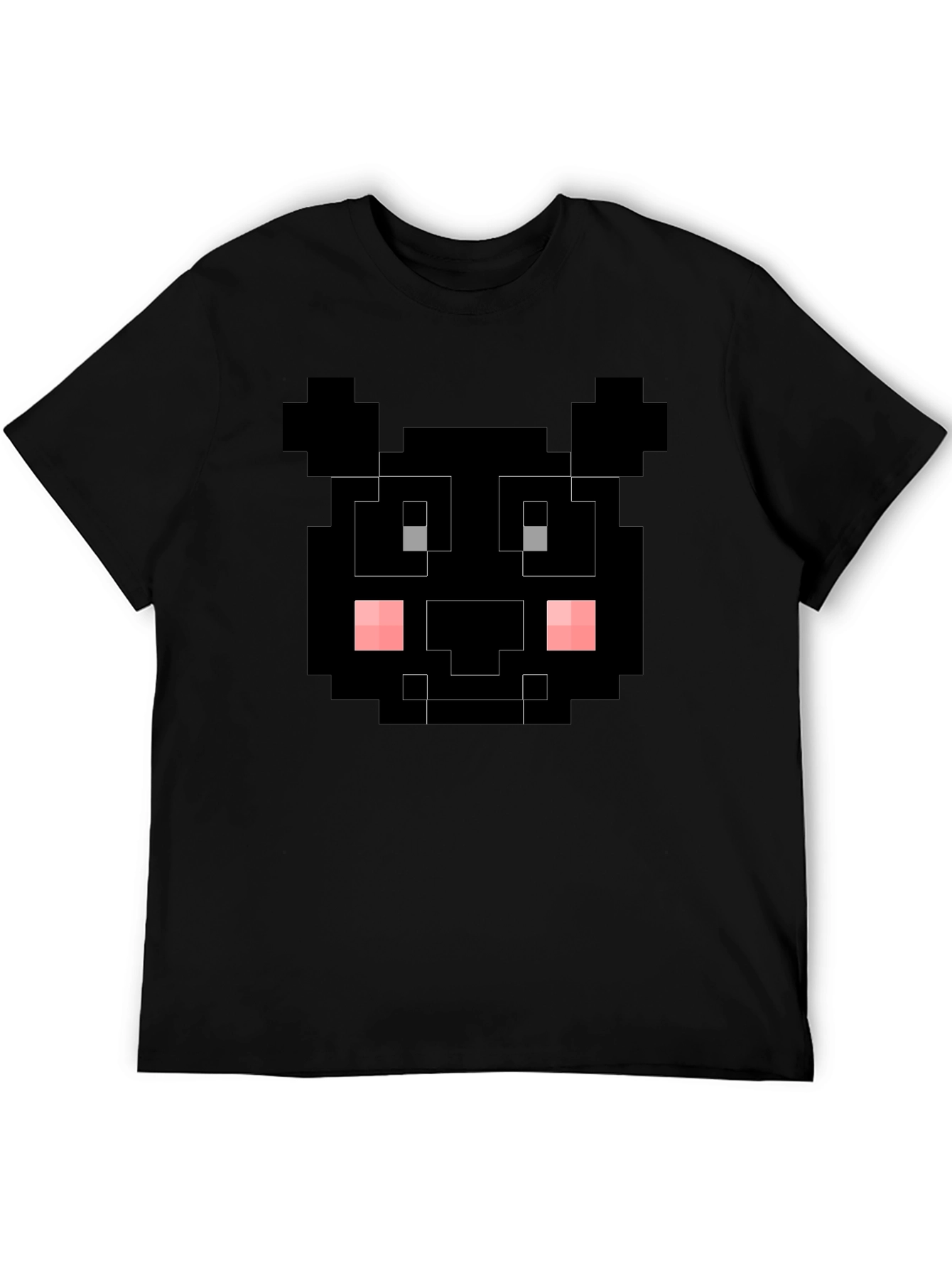 Pixelated Black Bear T-Shirt - Unique Graphic Tee