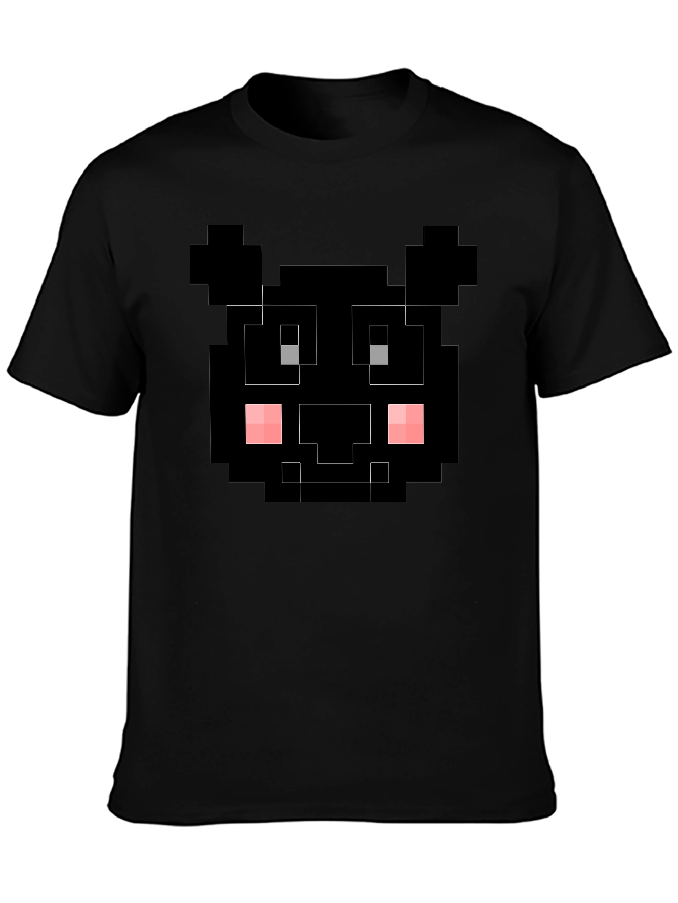Pixelated Black Bear T-Shirt - Unique Graphic Tee