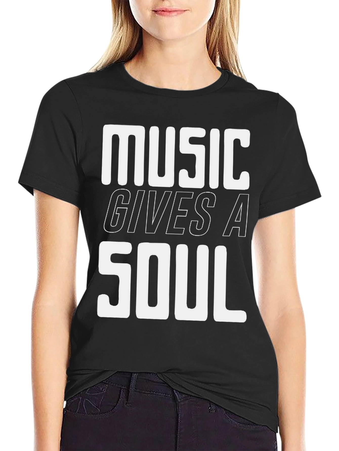 Music Gives A Soul Graphic T-Shirt