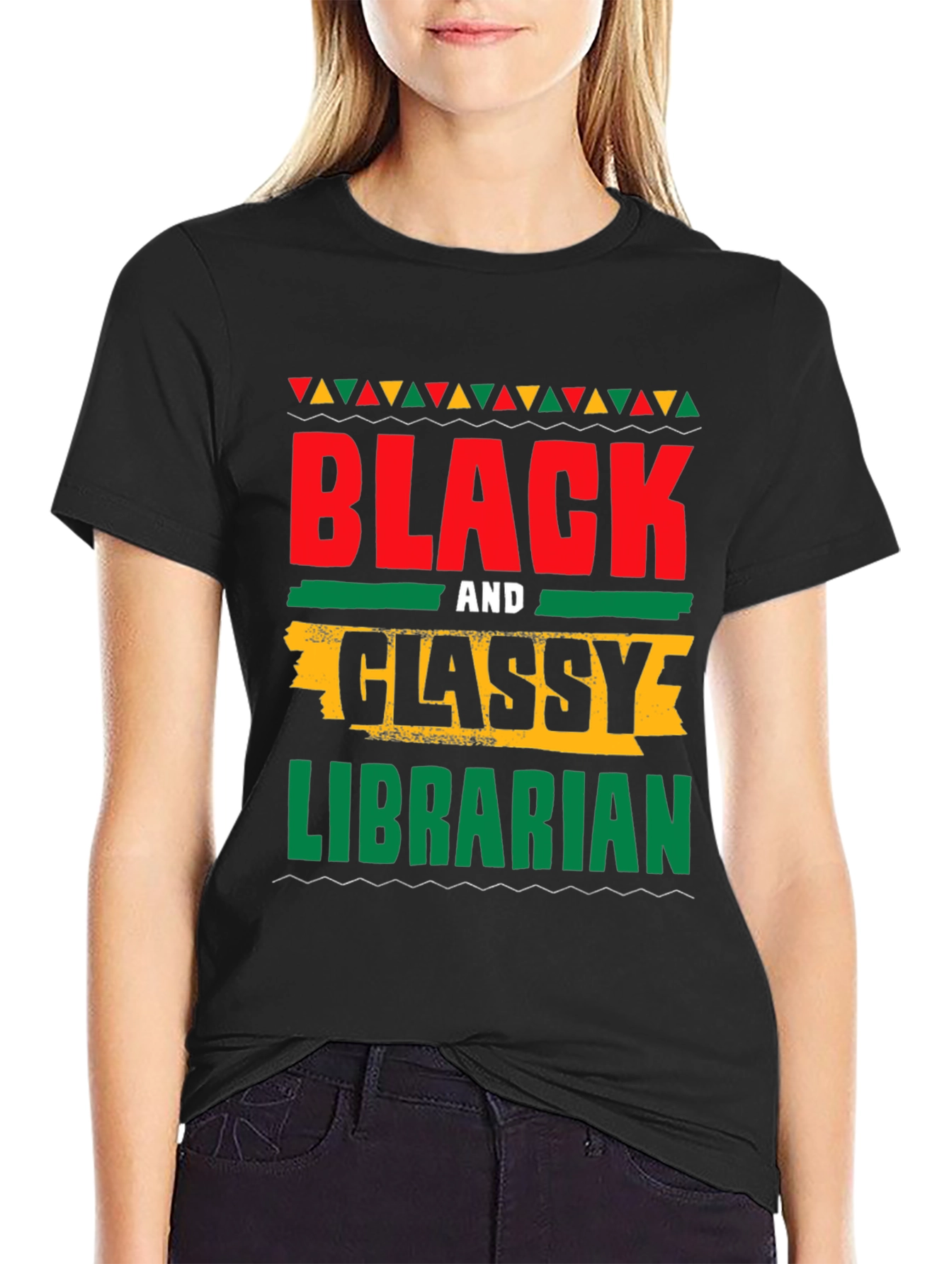 Black and Classy Librarian T-Shirt