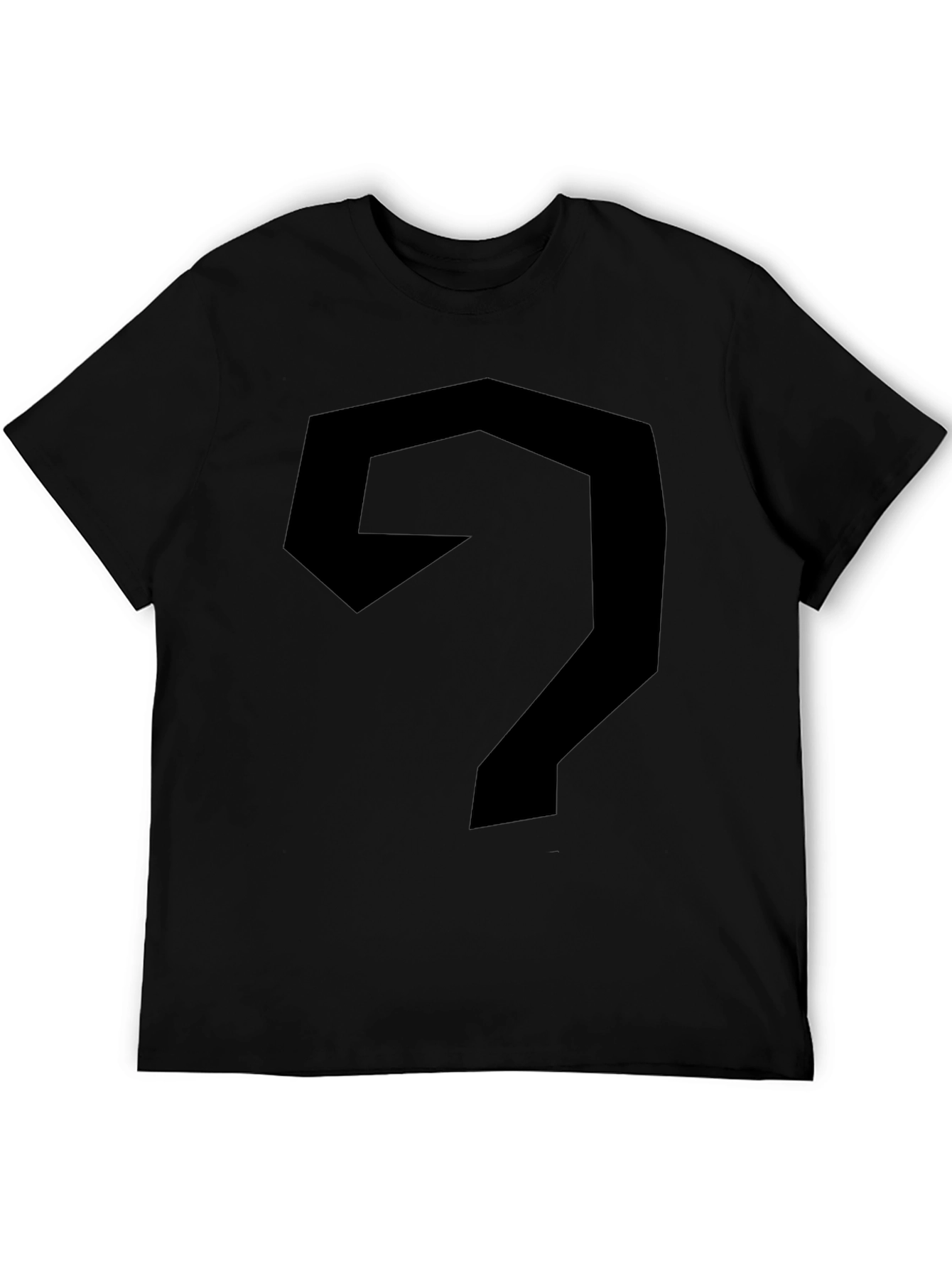 Abstract Geometric Black Tee Shirt