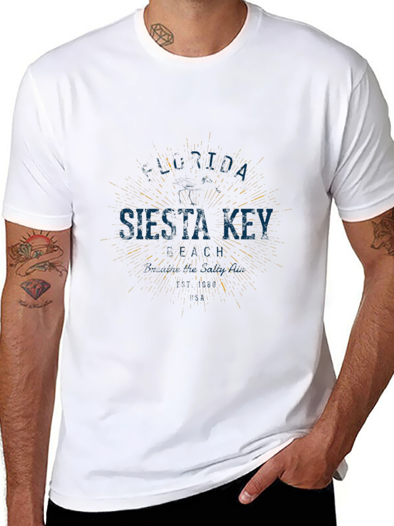 Siesta Key T-Shirt - Retro Style Graphic Tee