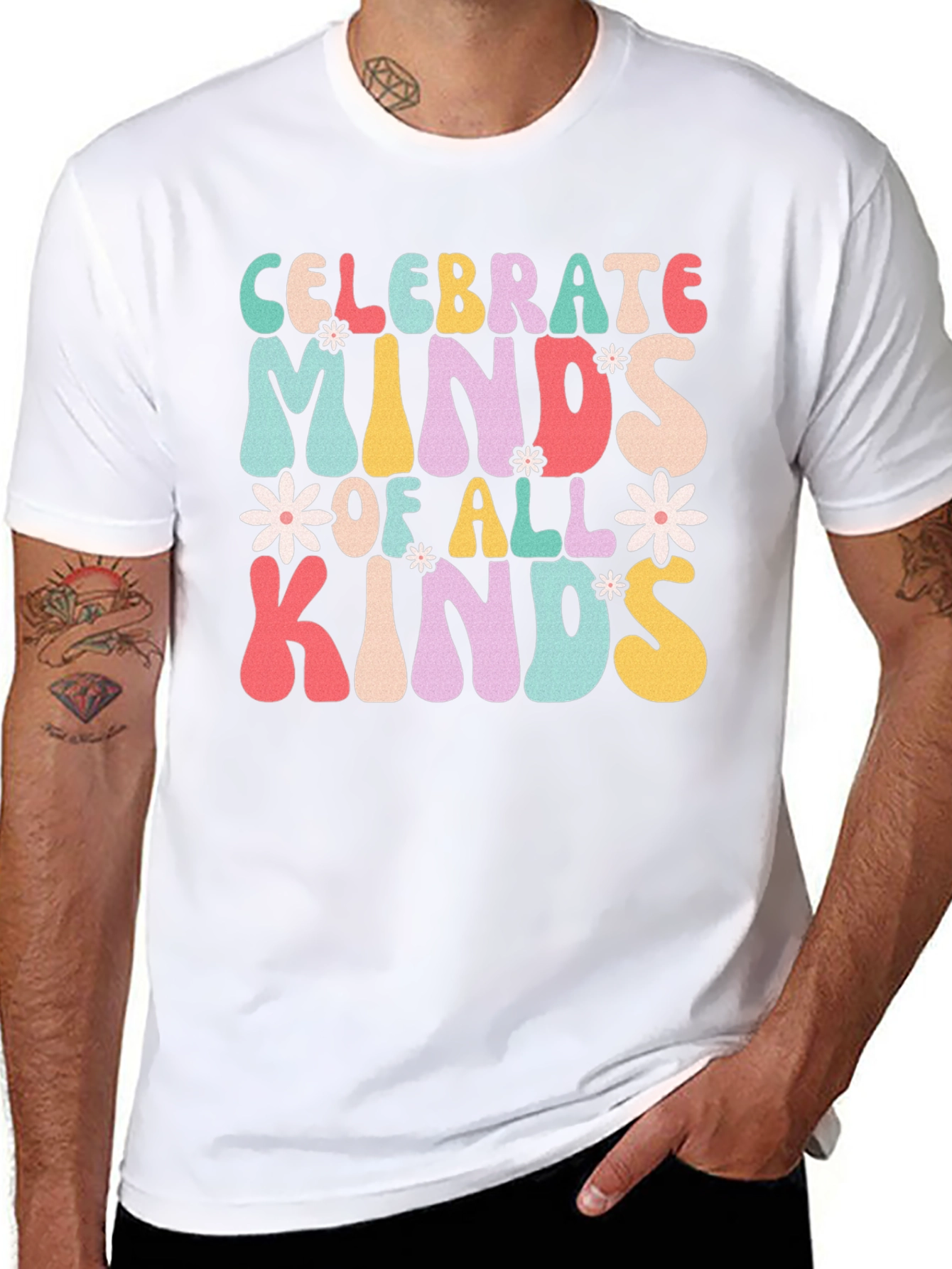 Celebrate Minds T-Shirt Retro Design