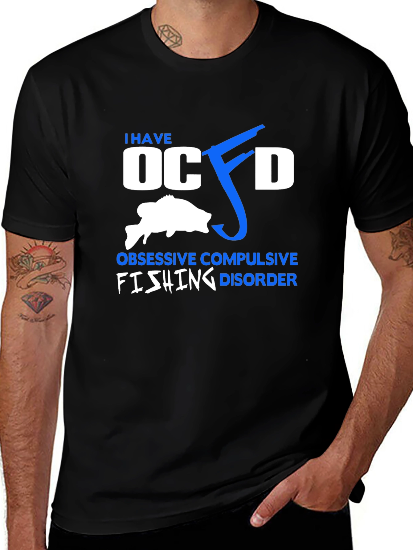 OCFD Fishing Disorder Black Tee