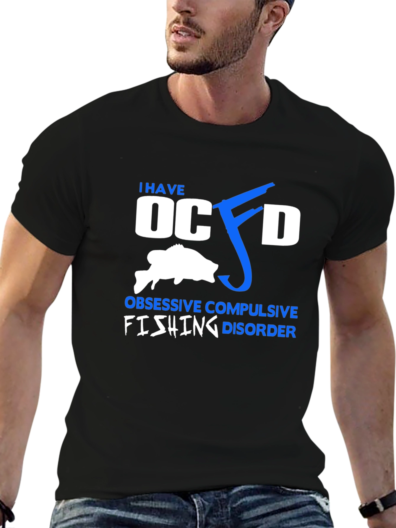 OCFD Fishing Disorder Black Tee