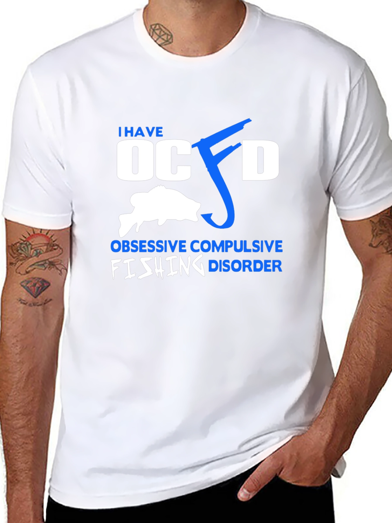 OCFD Fishing Disorder Black Tee