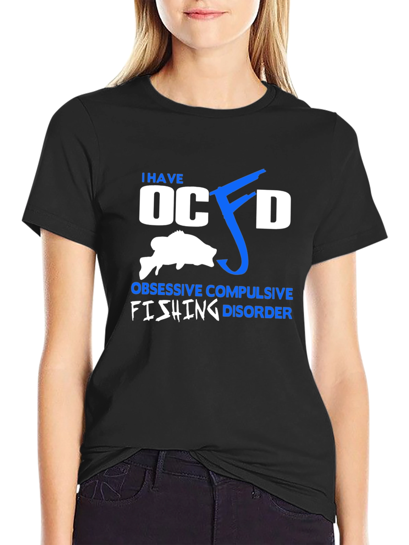 OCFD Fishing Disorder Black Tee