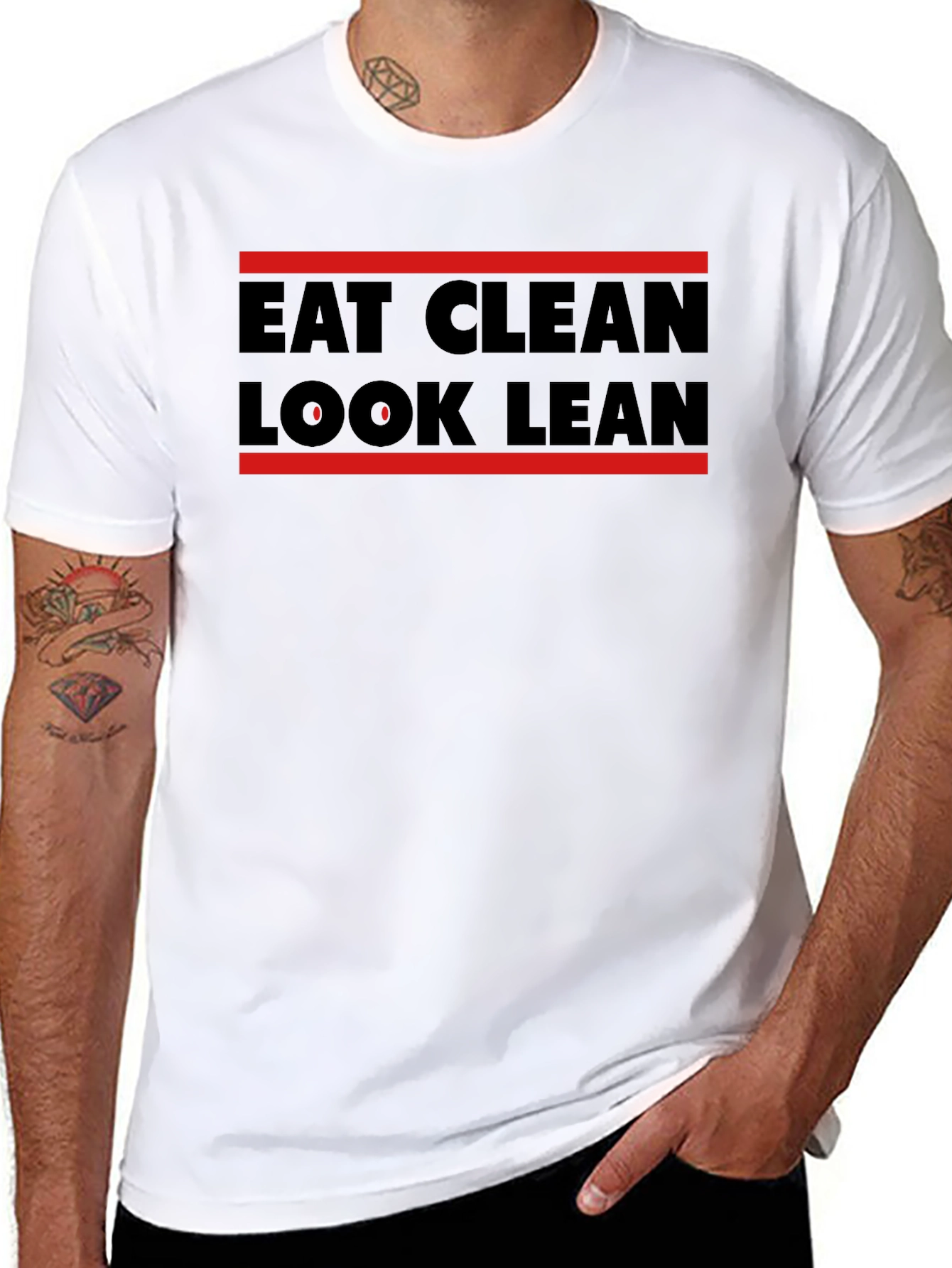 Eat Clean Look Lean Graphic T-Shirt