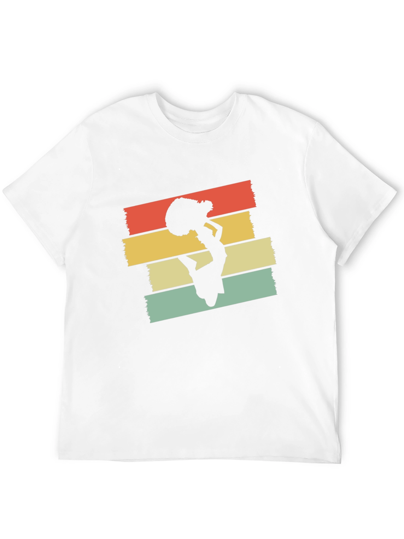 Retro Cheerleader Graphic T-Shirt - Black