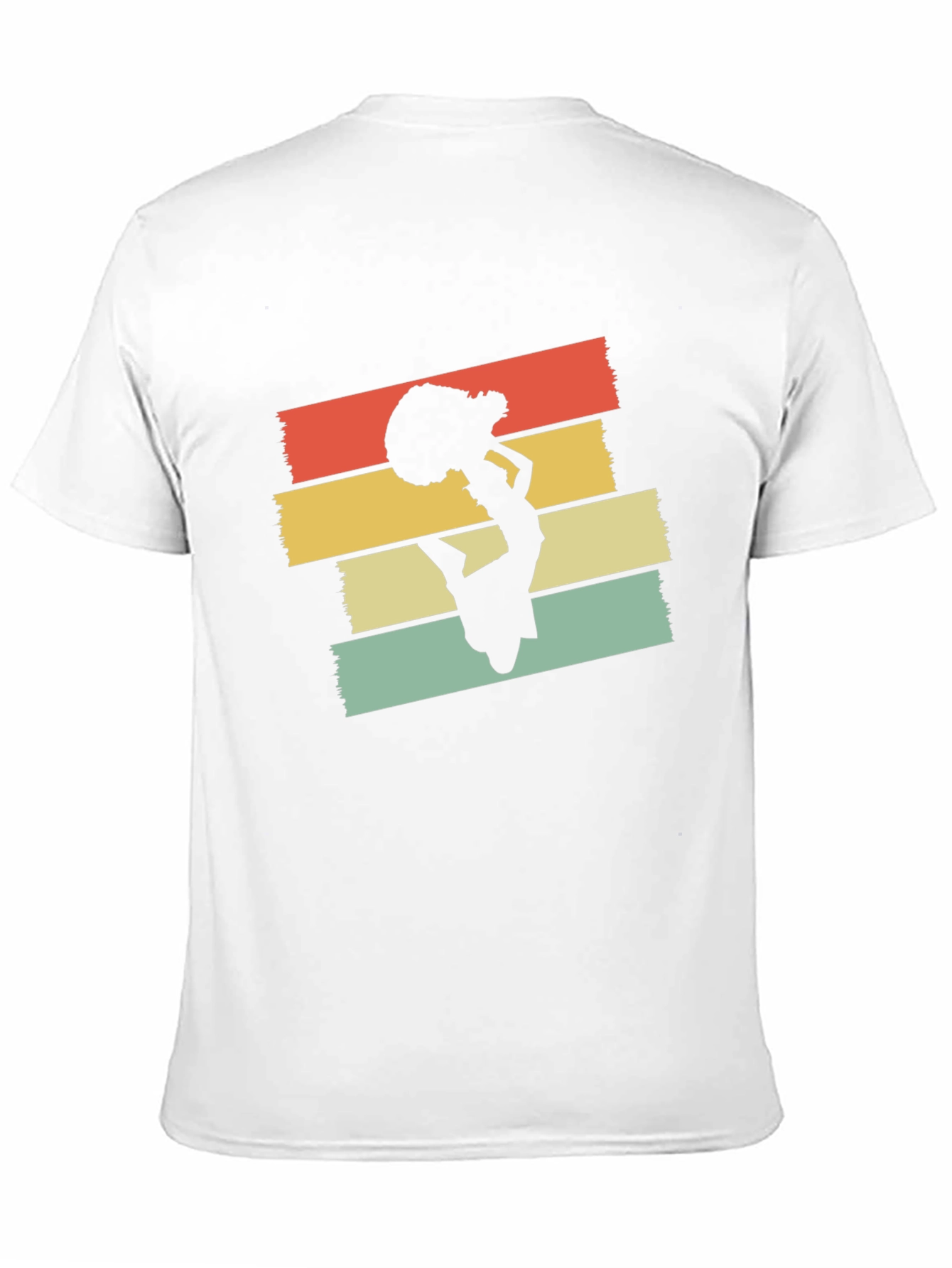 Retro Cheerleader Graphic T-Shirt - Black