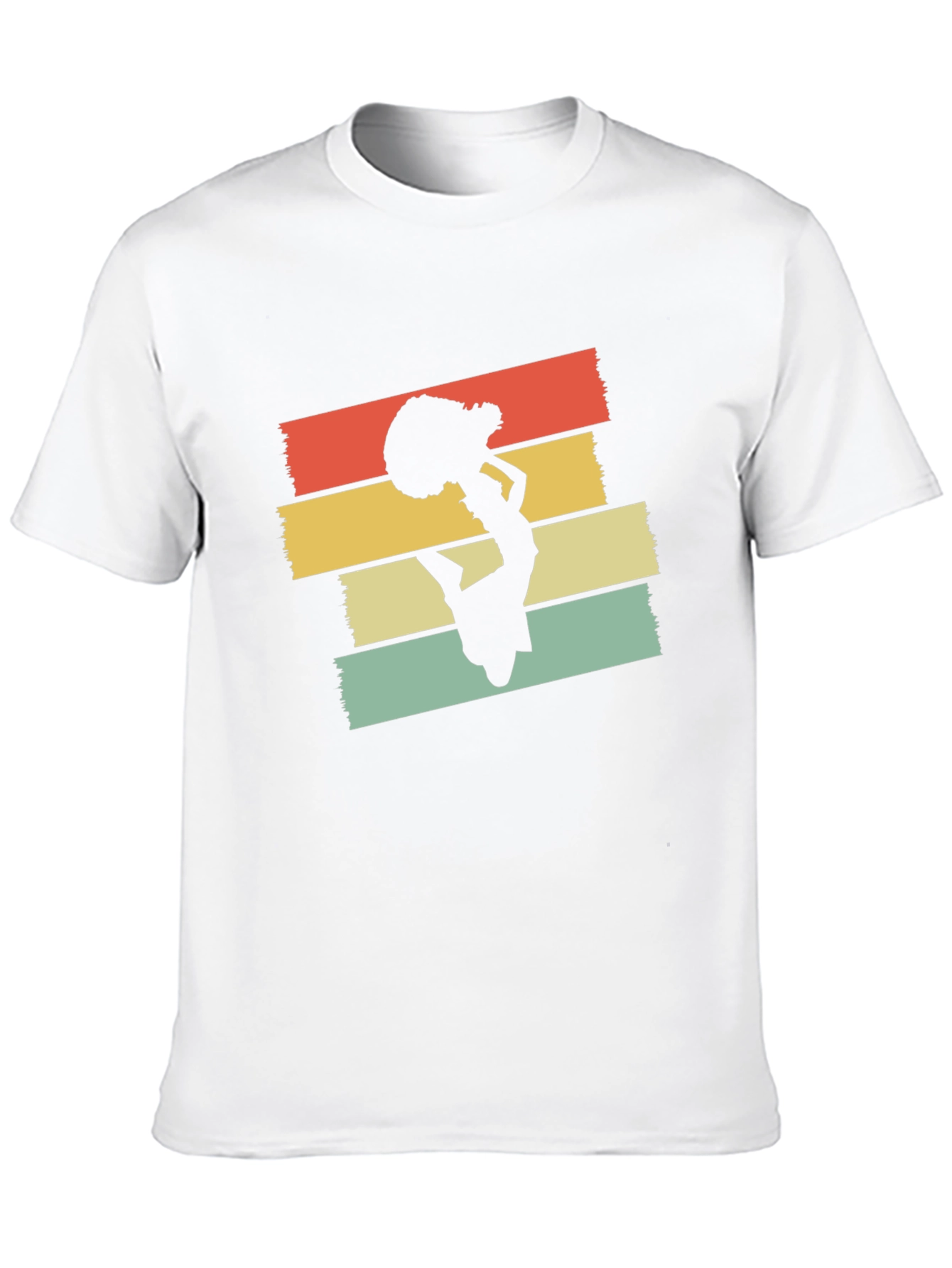 Retro Cheerleader Graphic T-Shirt - Black