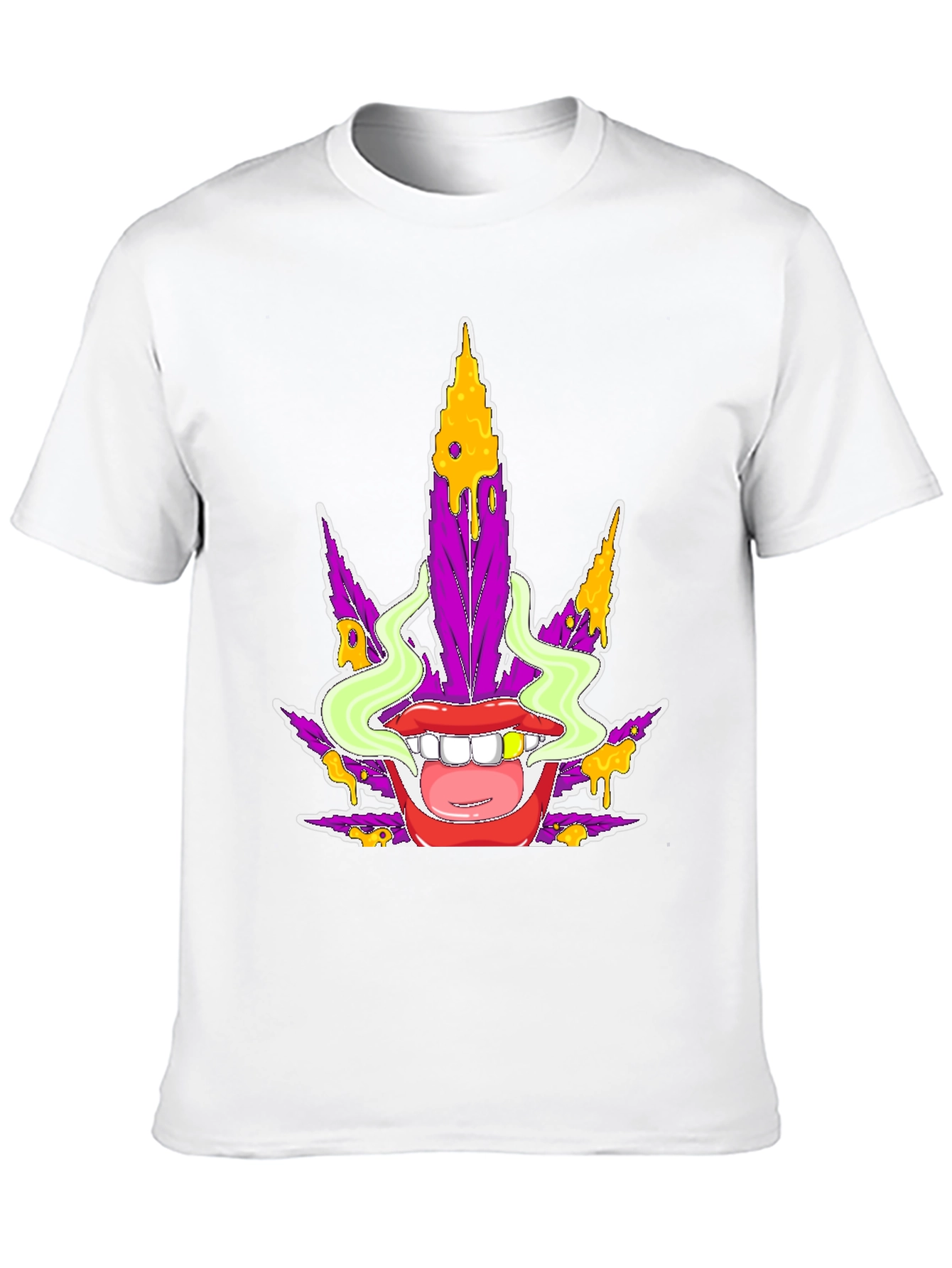 Funky Marijuana Leaf Graphic T-Shirt - Unisex