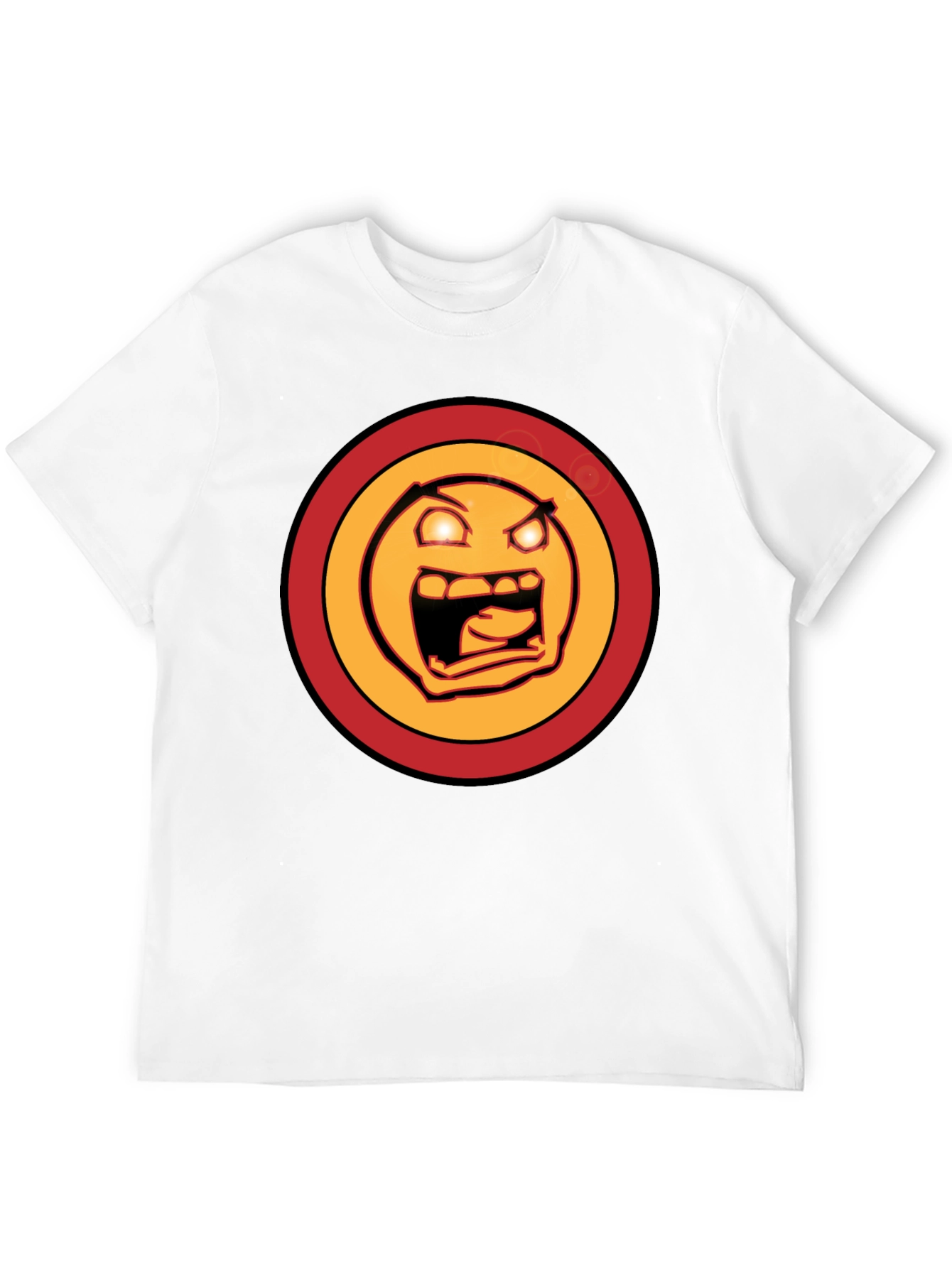 Rage Face Graphic Tee - Mens Black T-Shirt