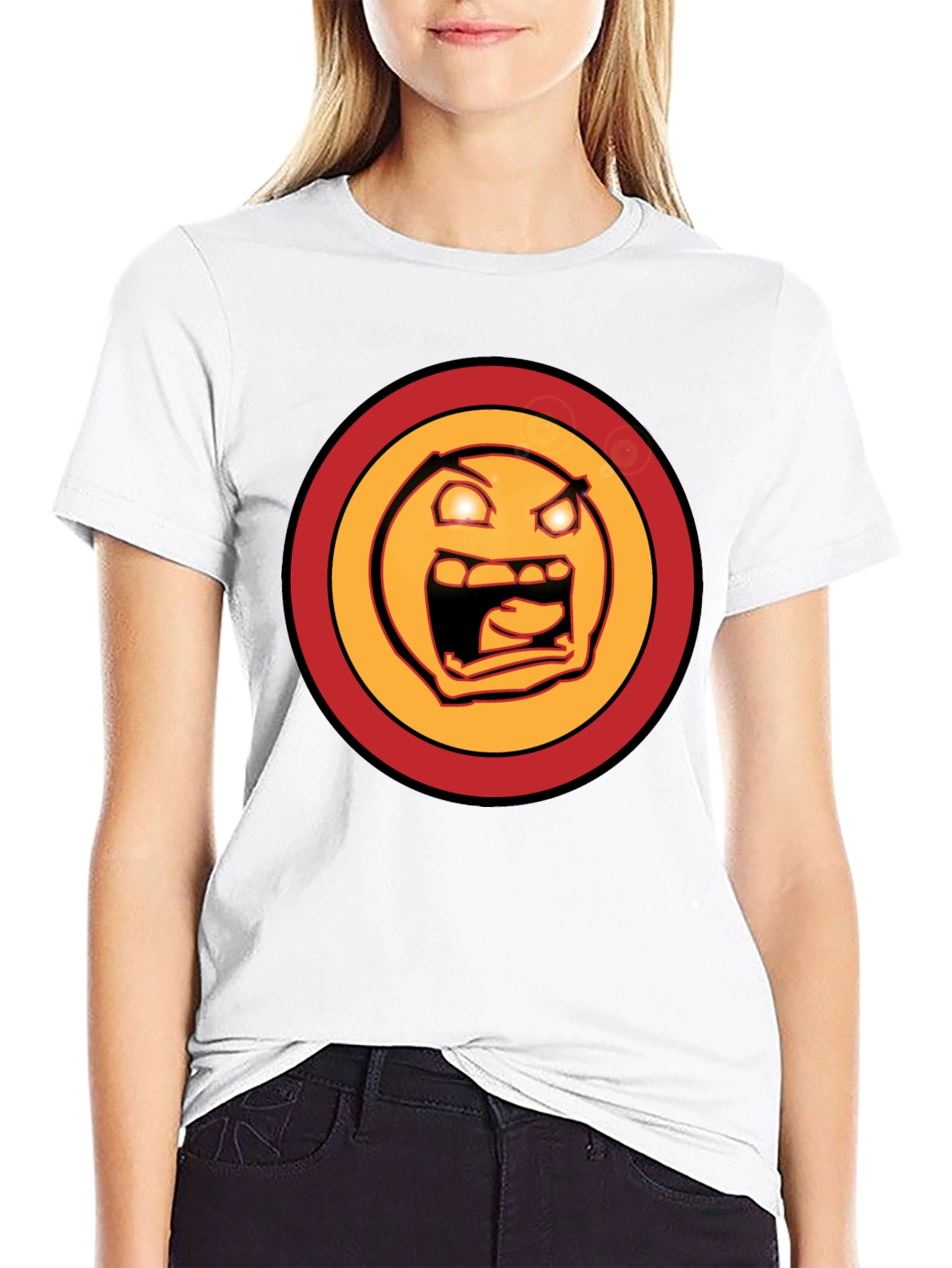 Rage Face Graphic Tee - Mens Black T-Shirt