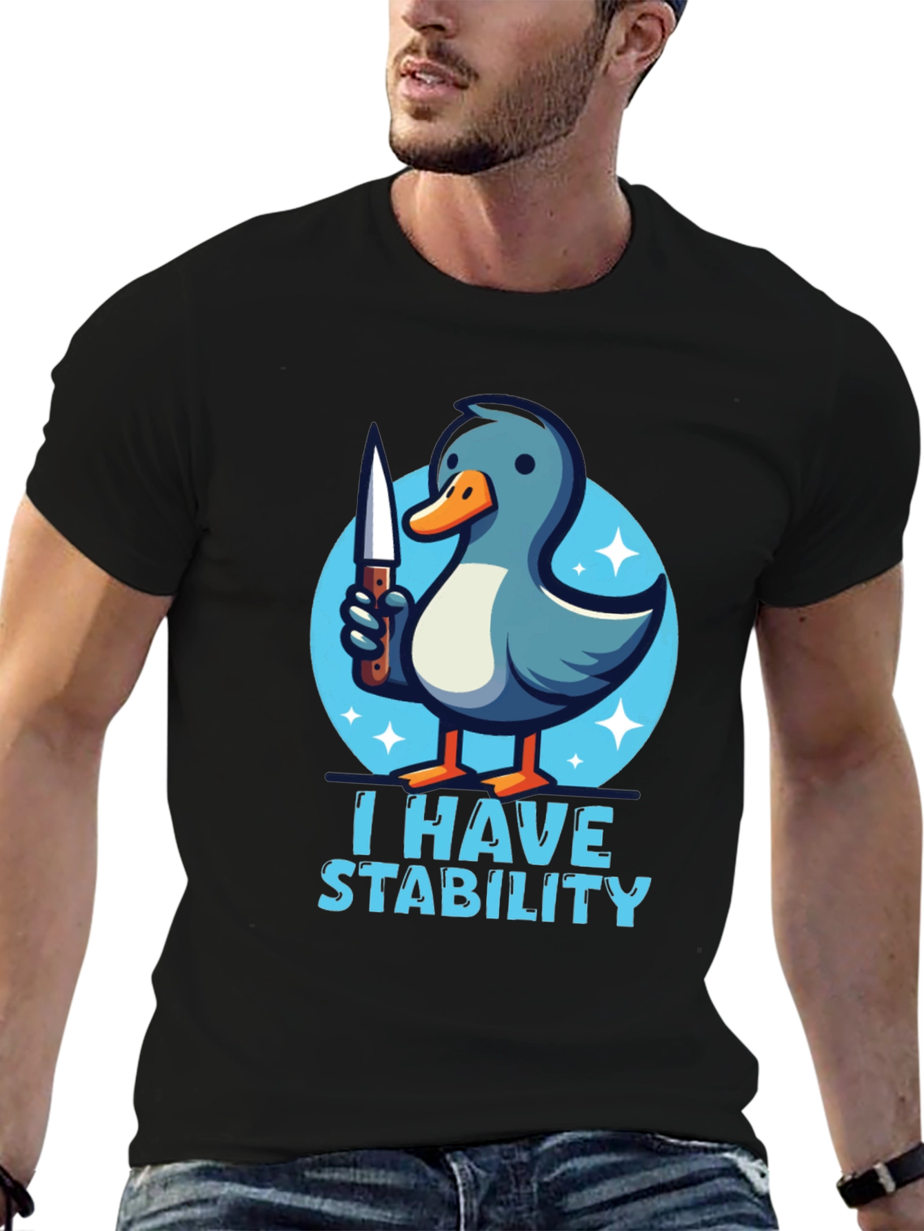 Stability Duck Black T-Shirt