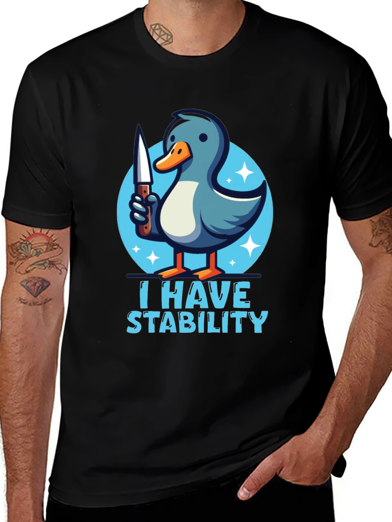 Stability Duck Black T-Shirt