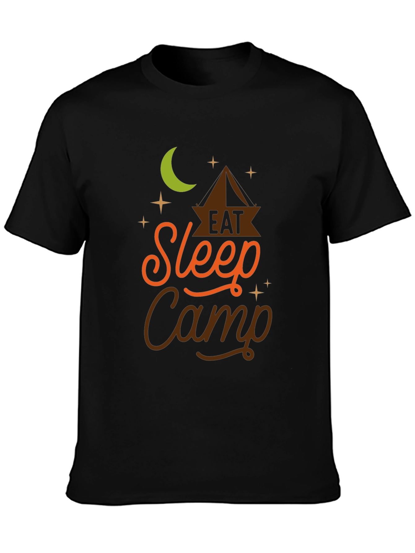 Eat Sleep Camp Graphic T-Shirt - Adventure Ready!