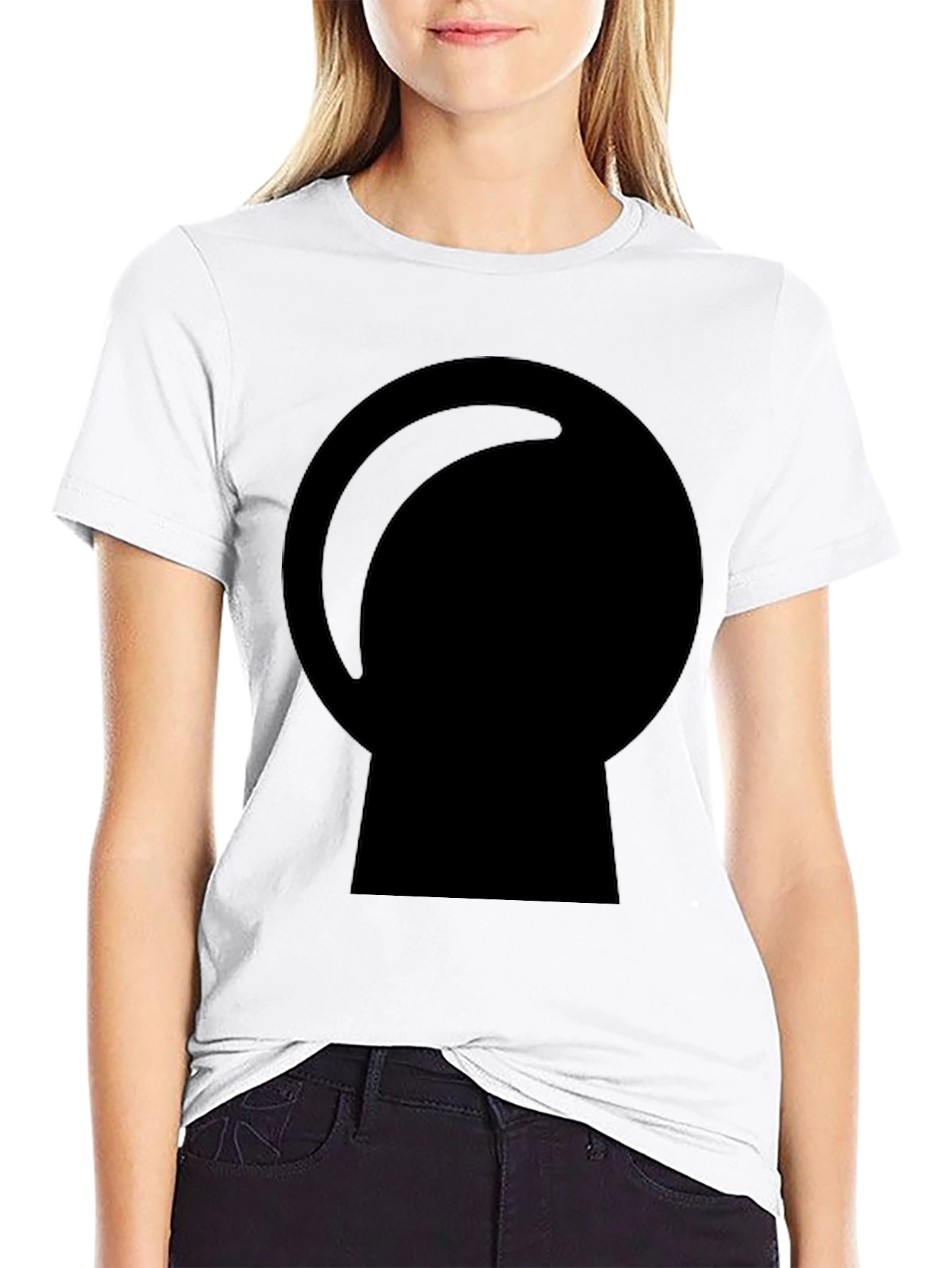 Mens Black Graphic Tee - Crystal Ball