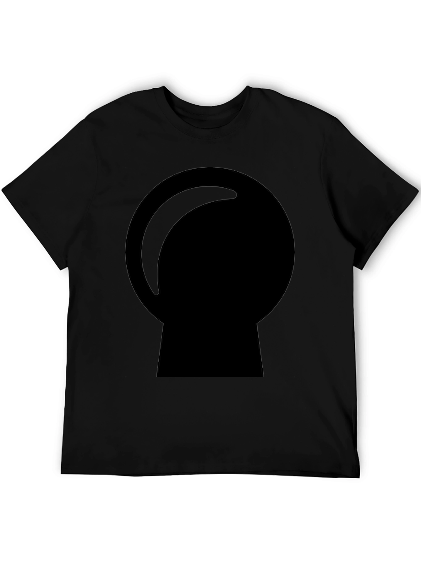 Mens Black Graphic Tee - Crystal Ball