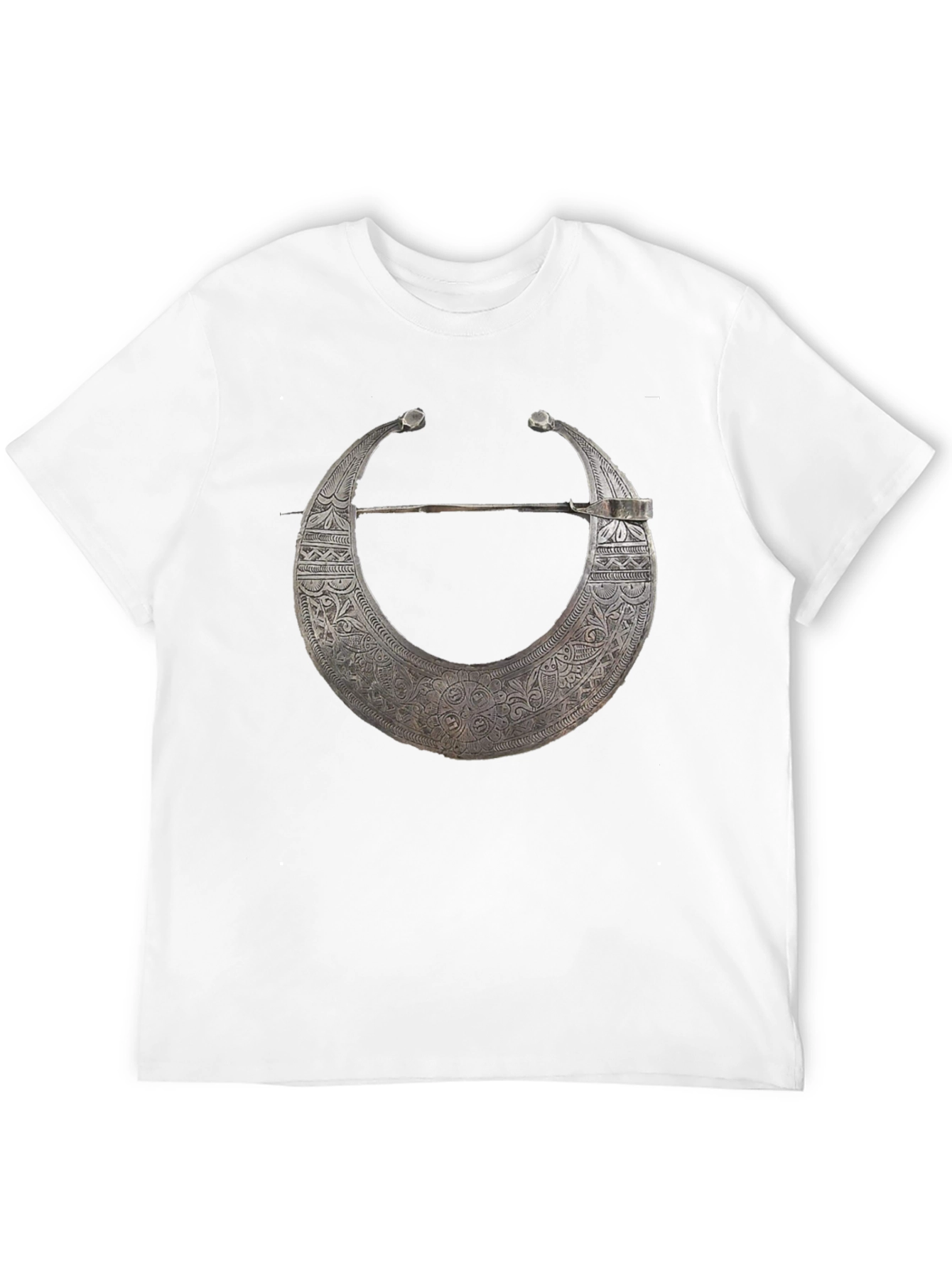 Silver Torc T-Shirt - Celtic Knot Design