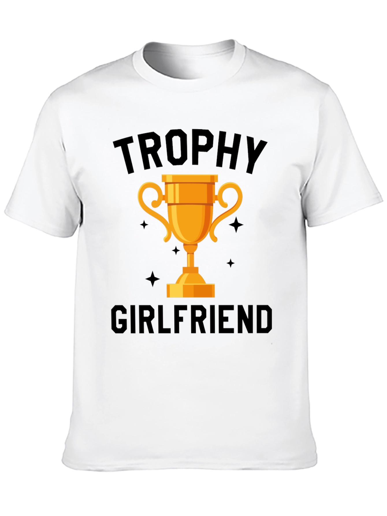 Trophy Girlfriend Graphic Tee - Black Cotton Shirt