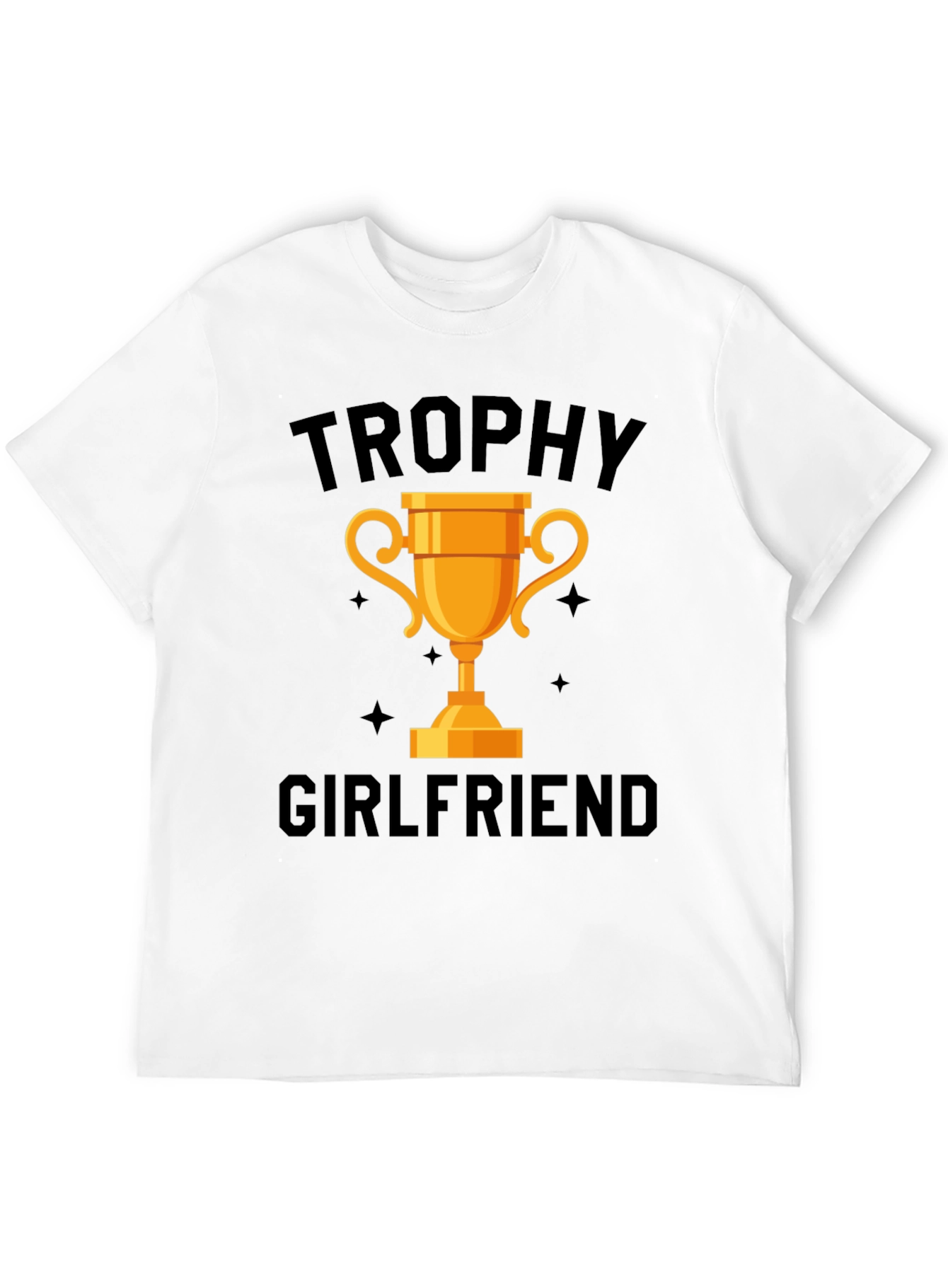 Trophy Girlfriend Graphic Tee - Black Cotton Shirt