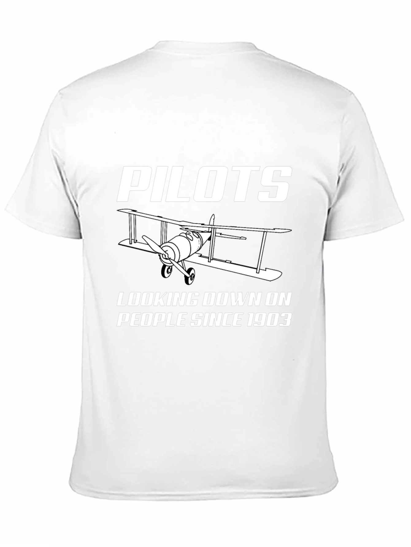 Pilots Looking Down Since 1903 Black T-Shirt