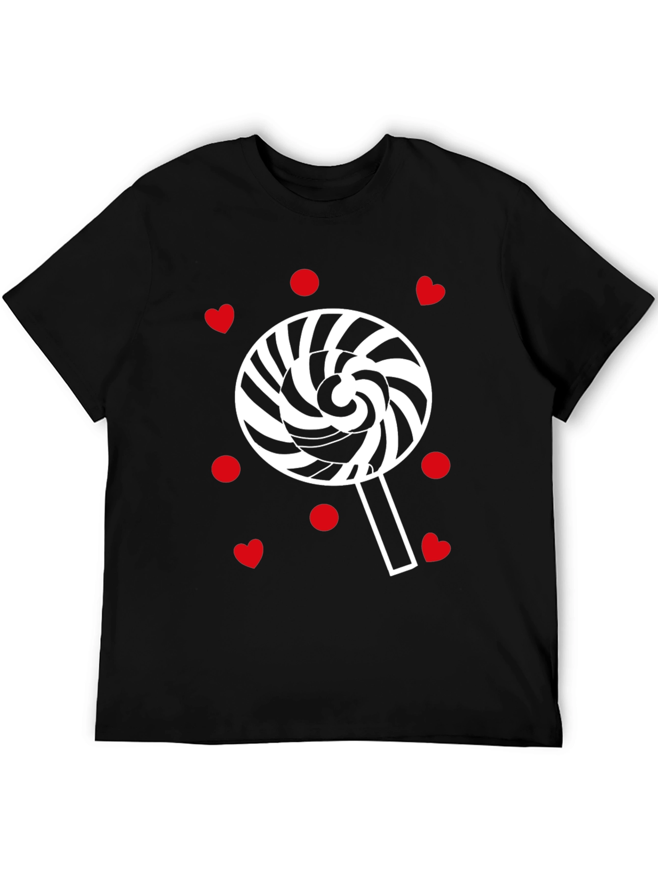 Sweet Swirl Lollipop Heart Print Tee