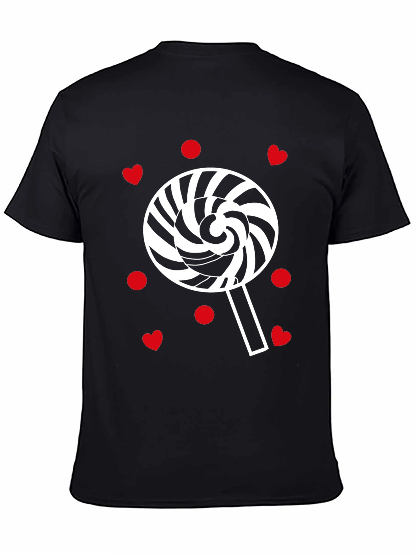 Sweet Swirl Lollipop Heart Print Tee