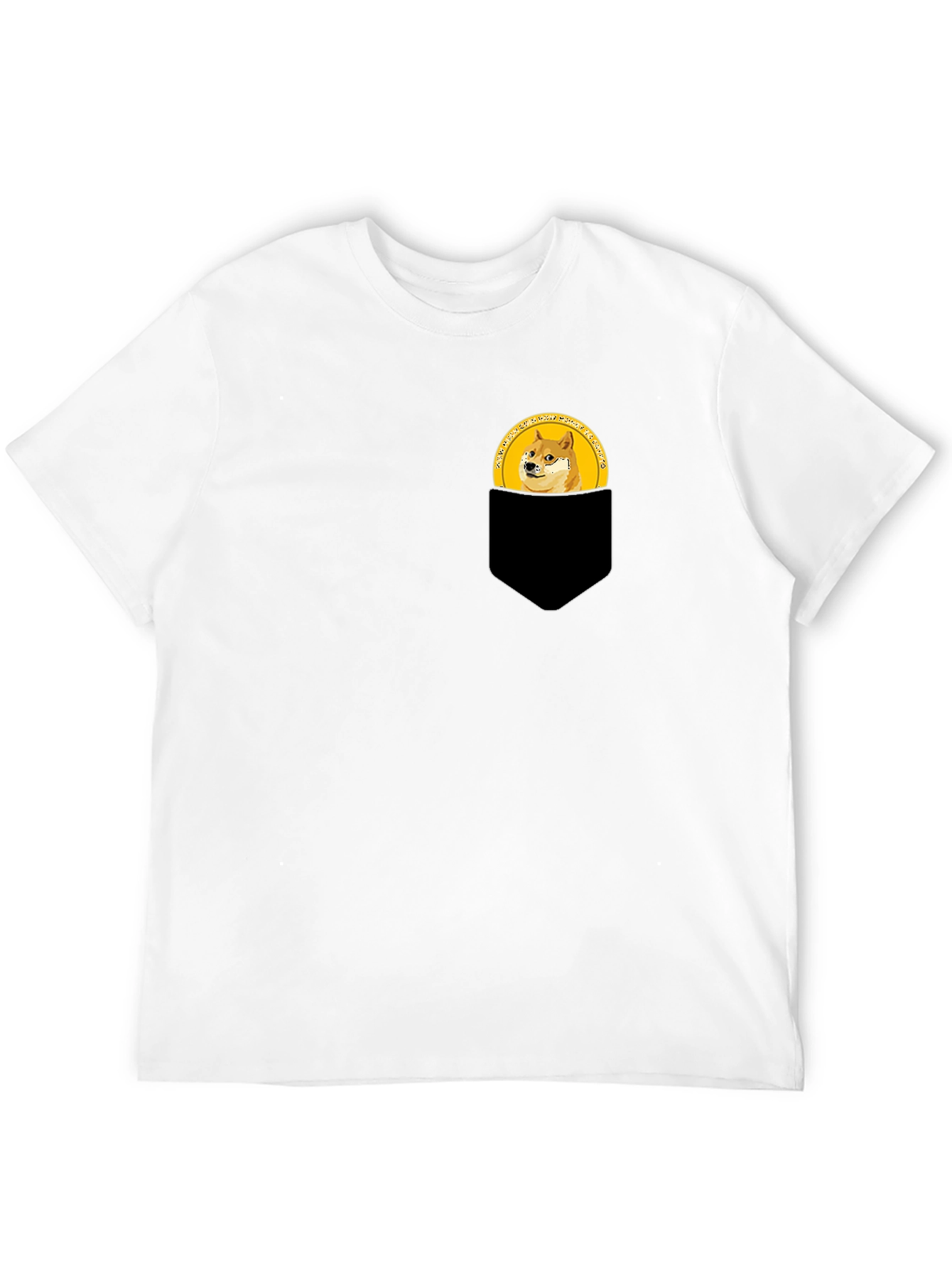 Doge Coin Pocket Tee - Black