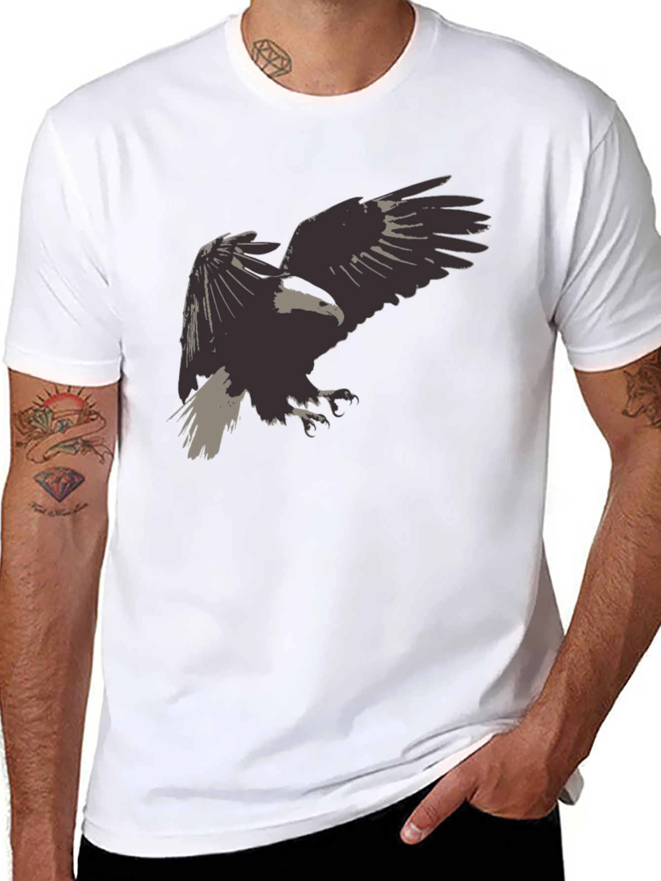 Eagle Graphic Black Tee