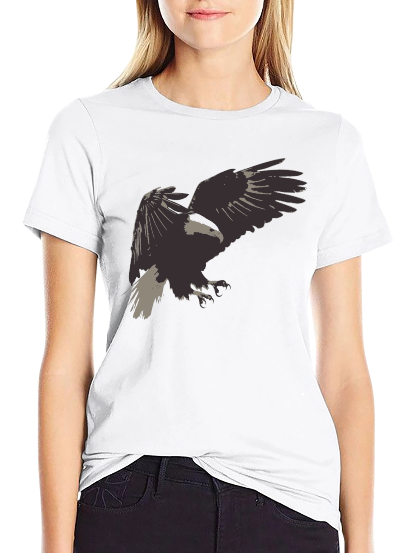Eagle Graphic Black Tee