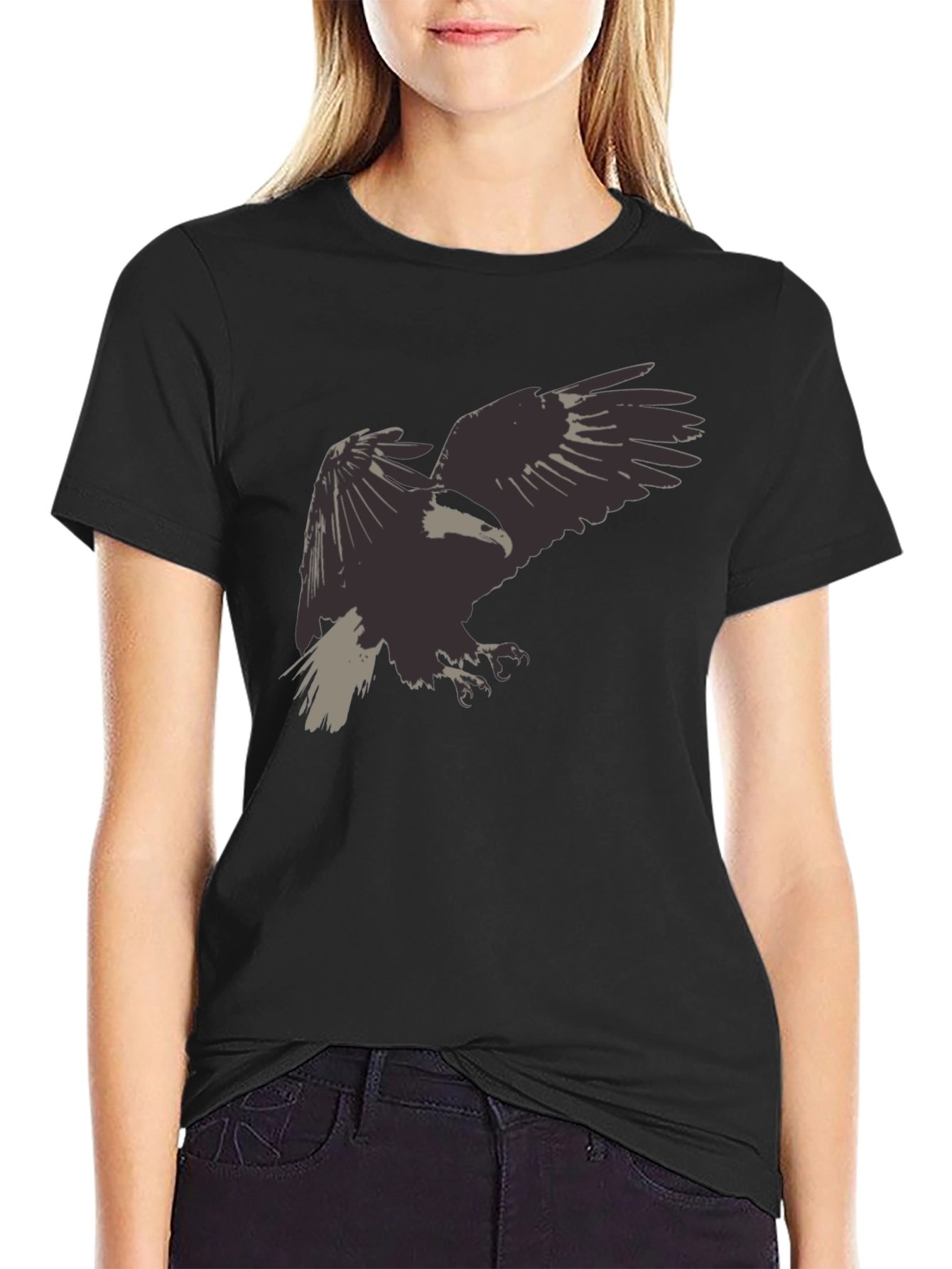 Eagle Graphic Black Tee