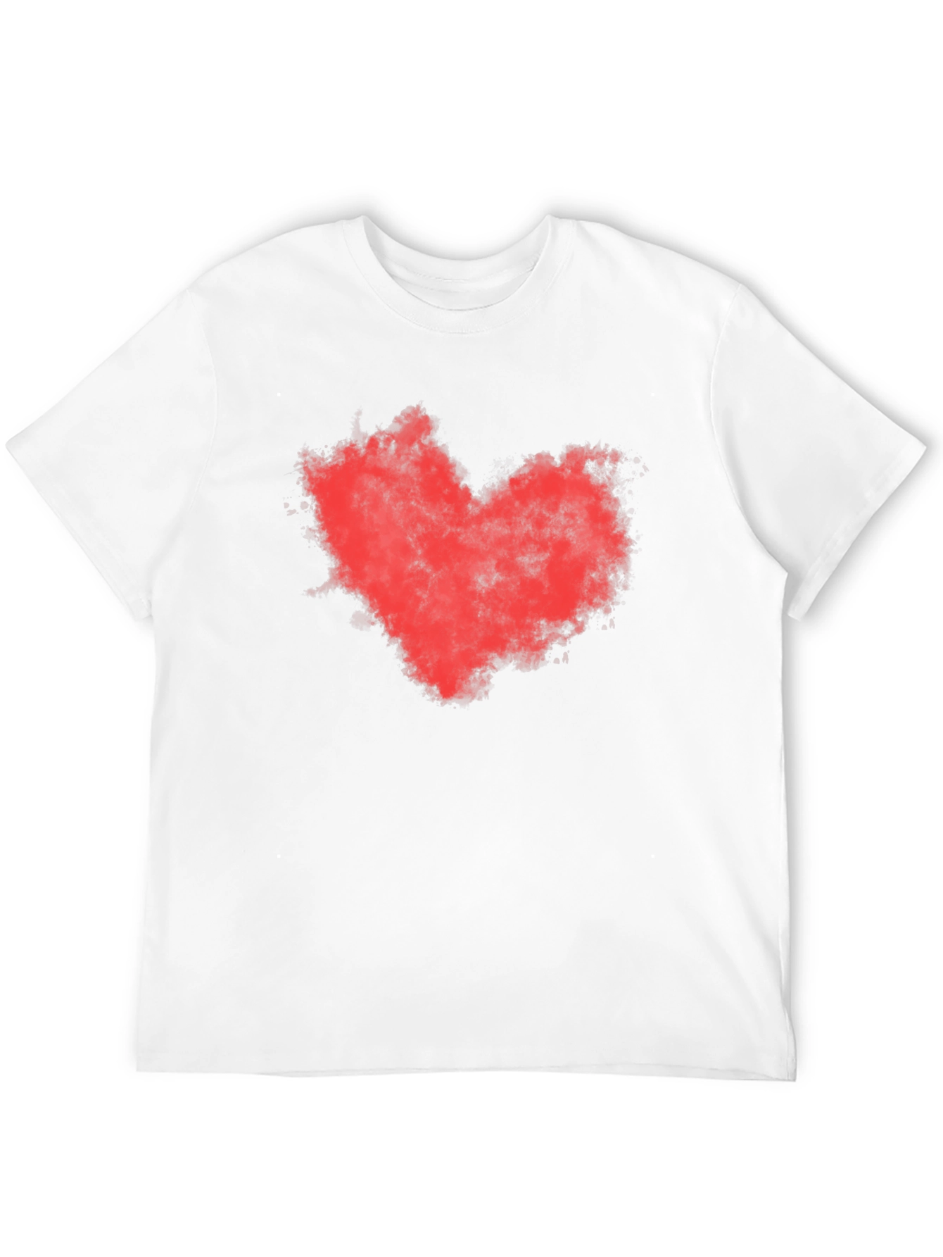 Red Heart Graphic Black T-Shirt