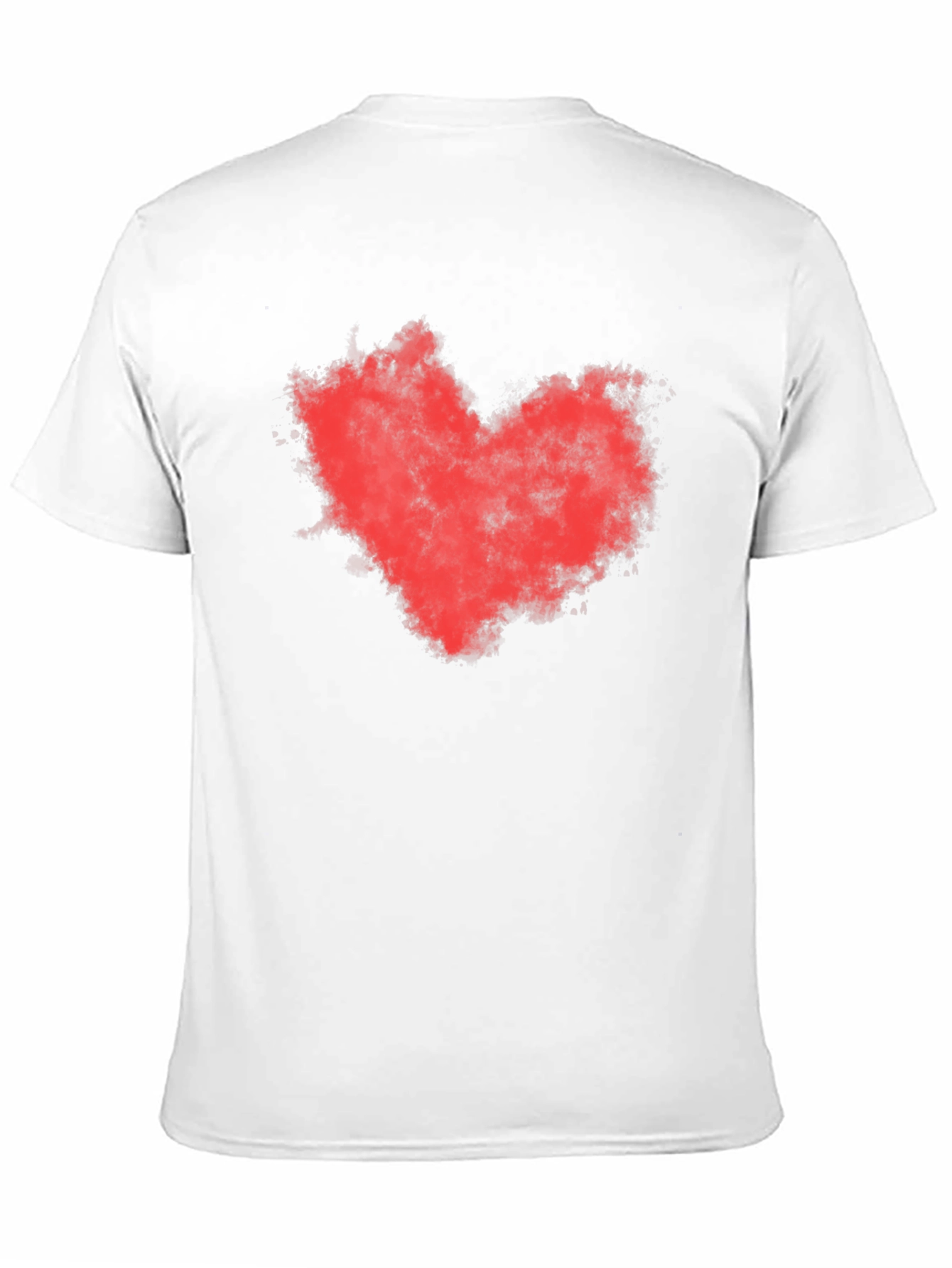 Red Heart Graphic Black T-Shirt