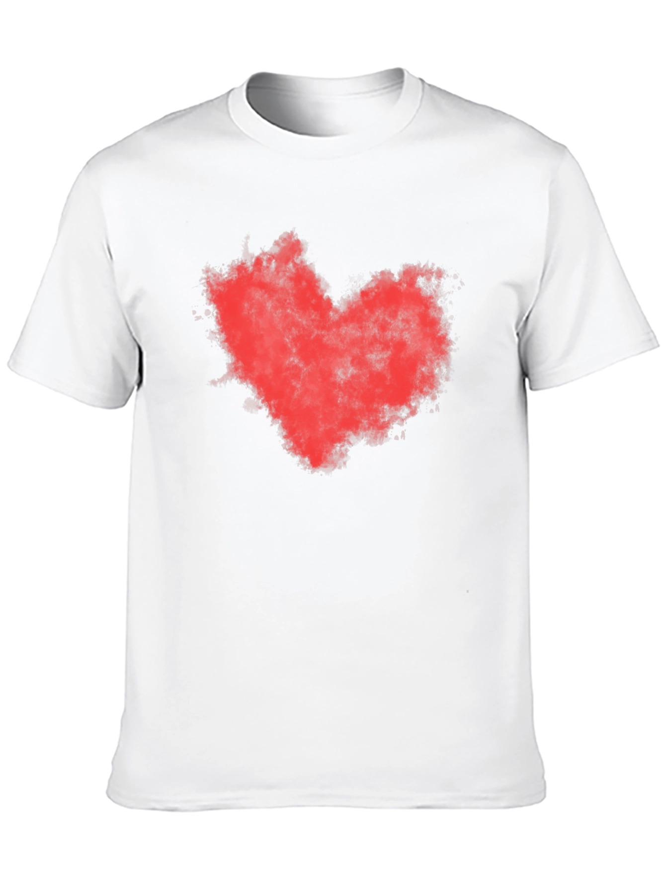 Red Heart Graphic Black T-Shirt