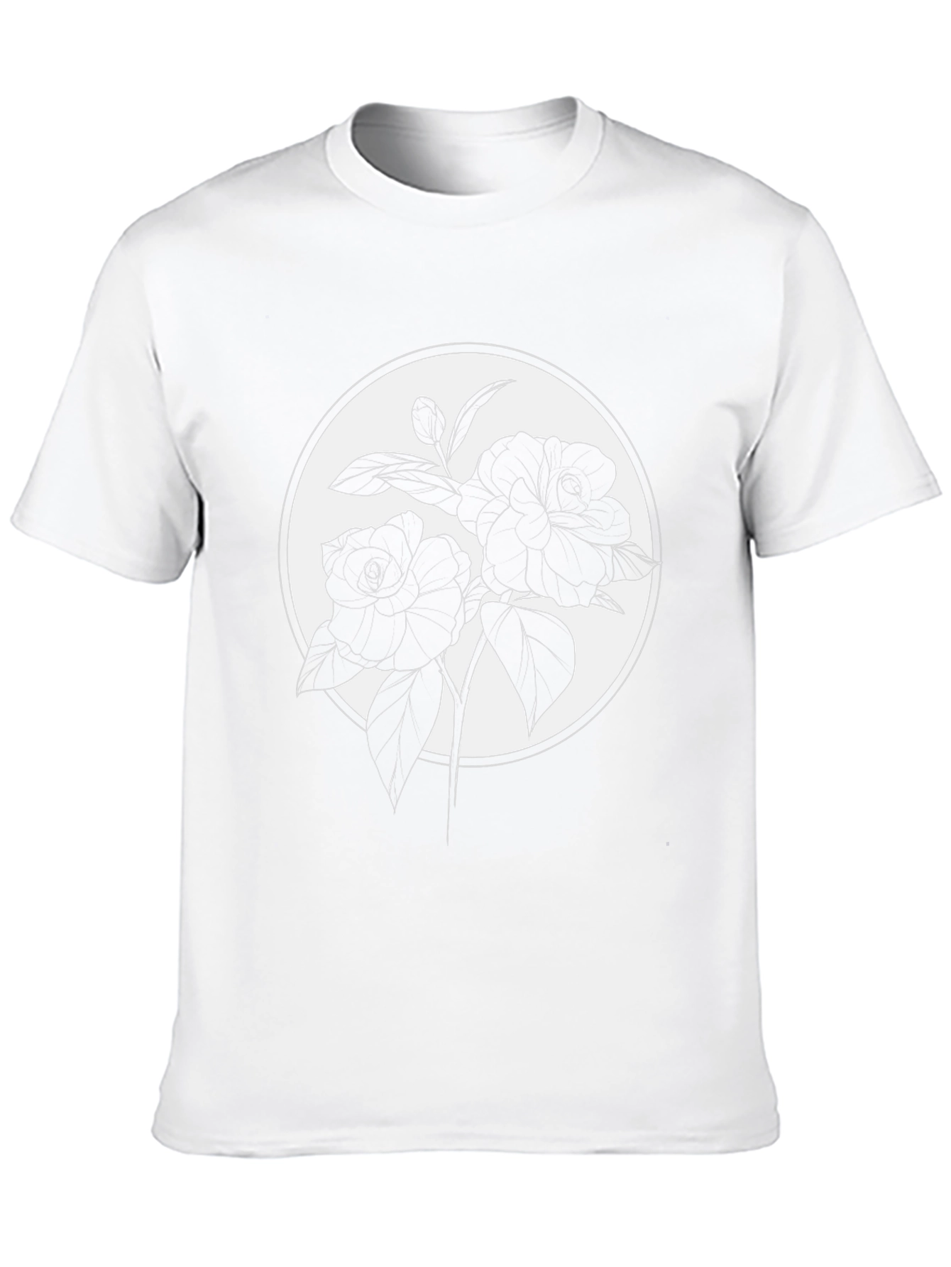 Black Rose Silhouette Graphic Tee