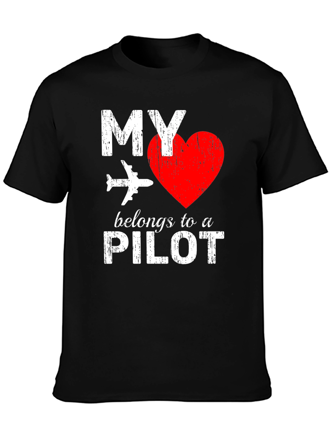 My Heart Belongs to a Pilot T-Shirt