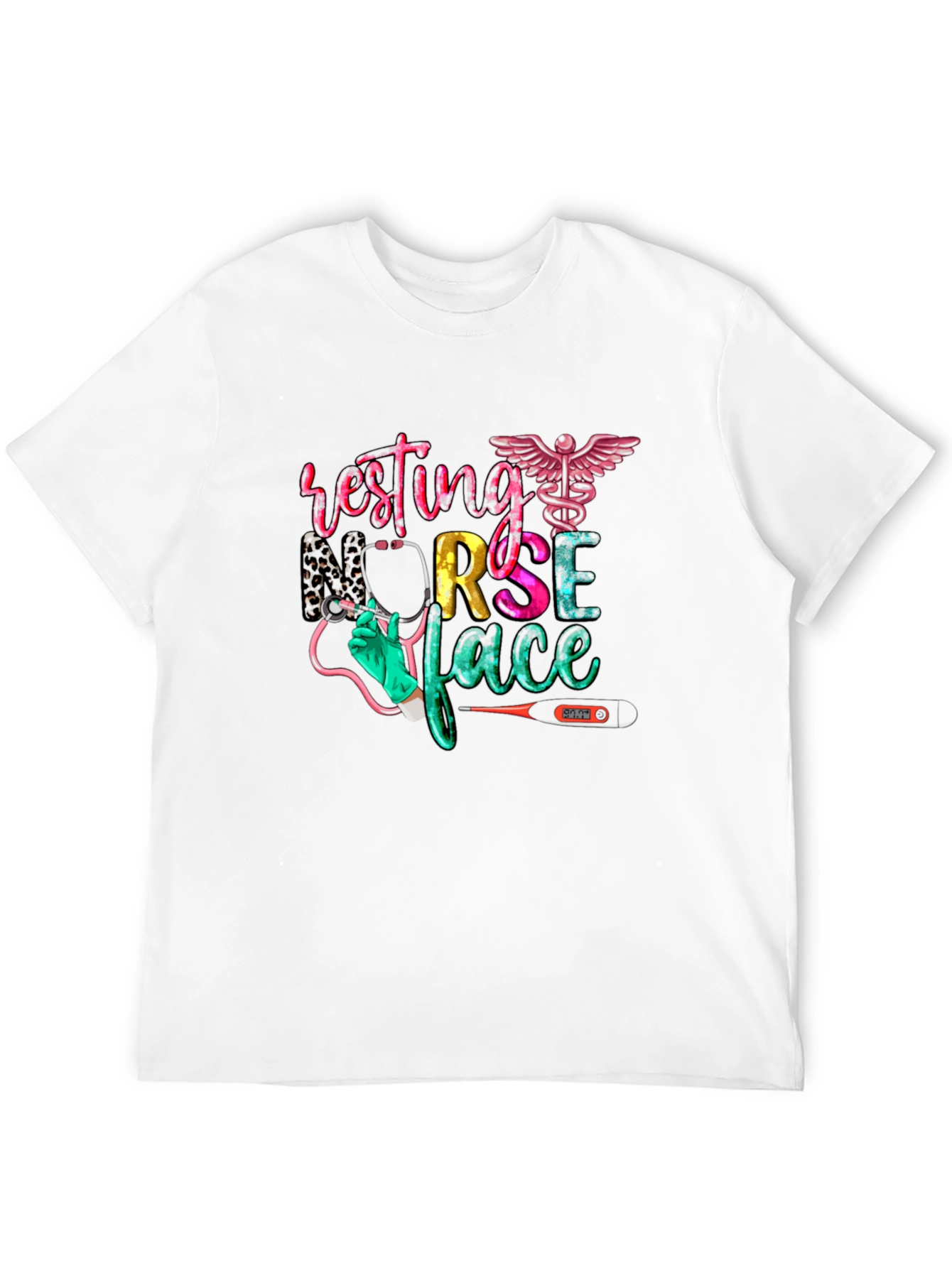 Resting Nurse Face Graphic T-Shirt