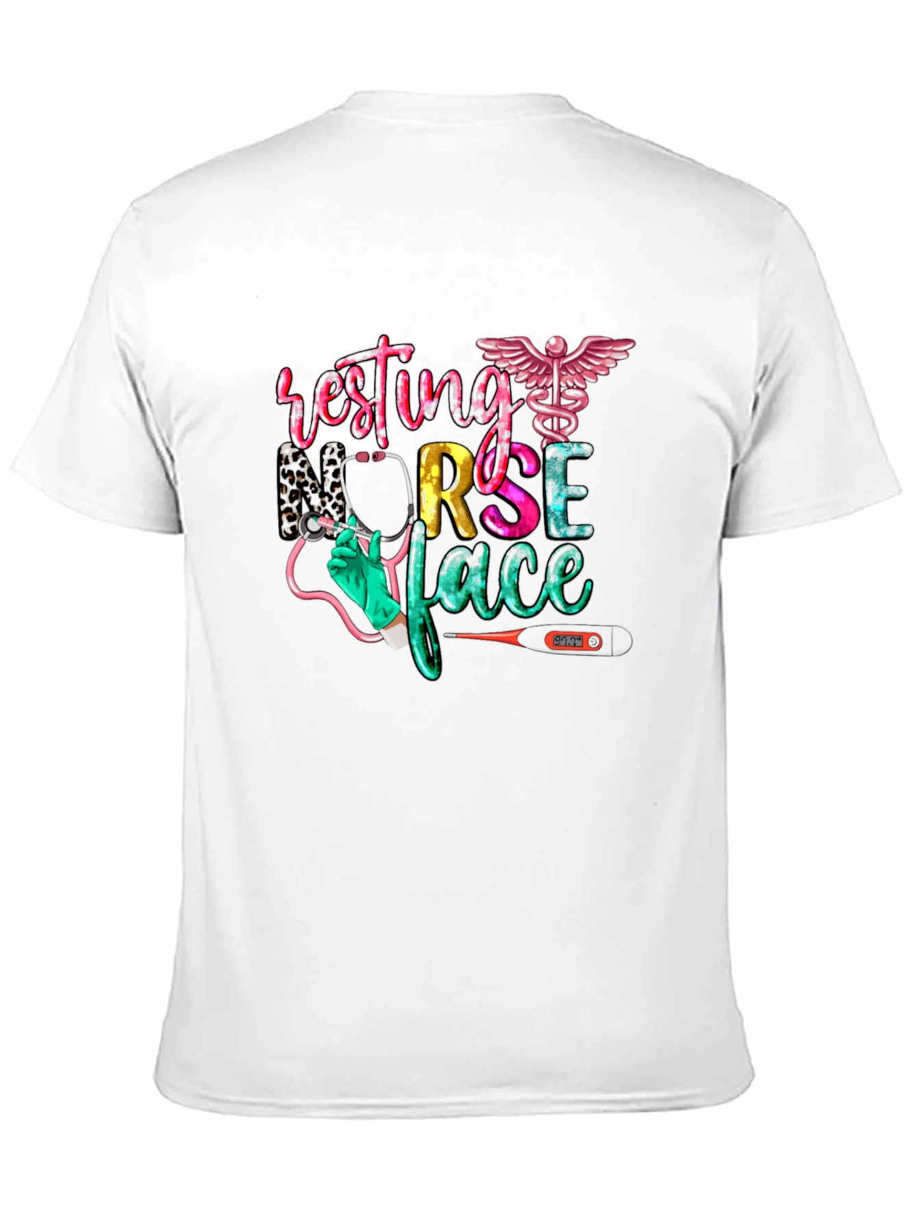 Resting Nurse Face Graphic T-Shirt