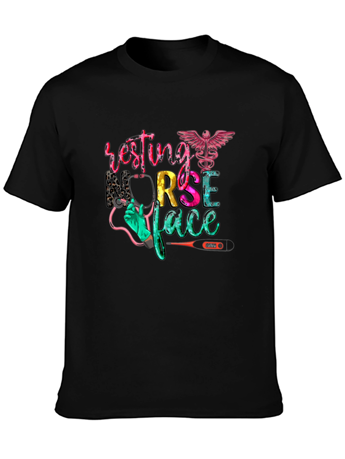Resting Nurse Face Graphic T-Shirt