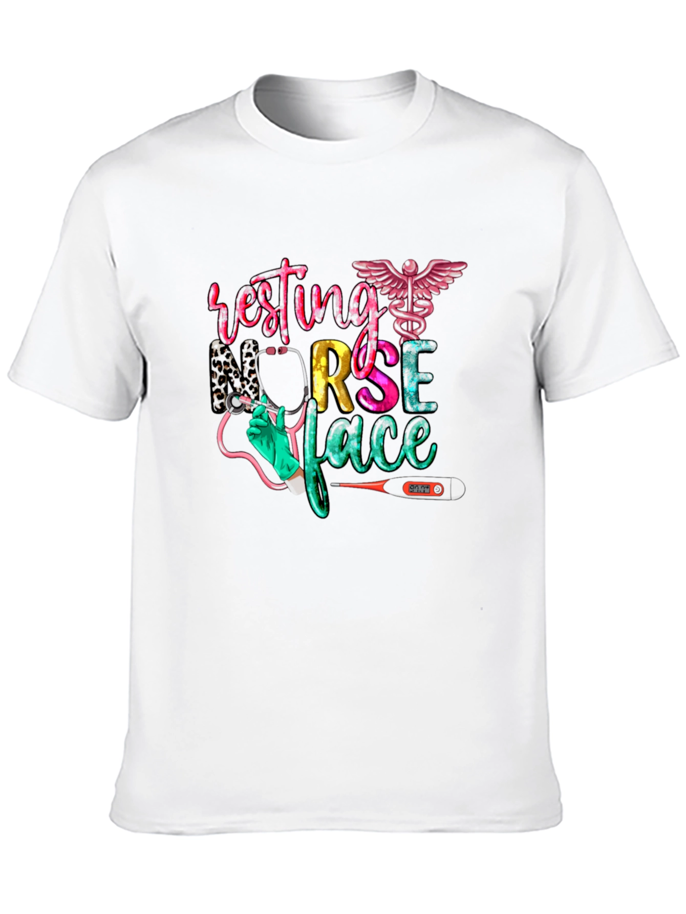 Resting Nurse Face Graphic T-Shirt
