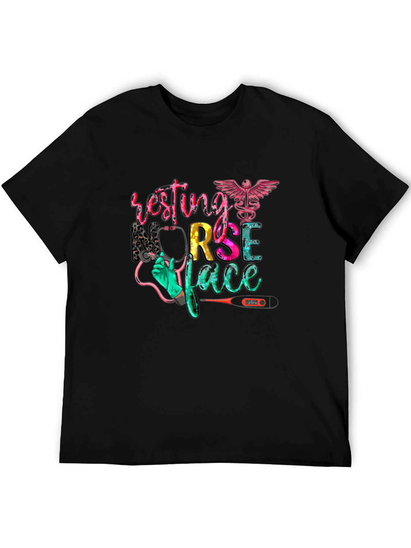 Resting Nurse Face Graphic T-Shirt